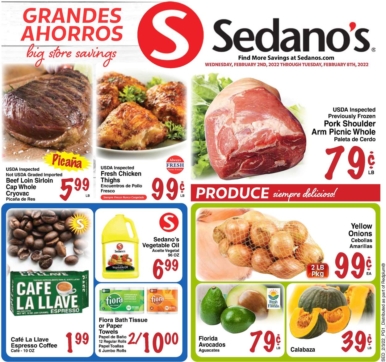 Sedano's Weekly Ad Circular - valid 02/02-02/08/2022