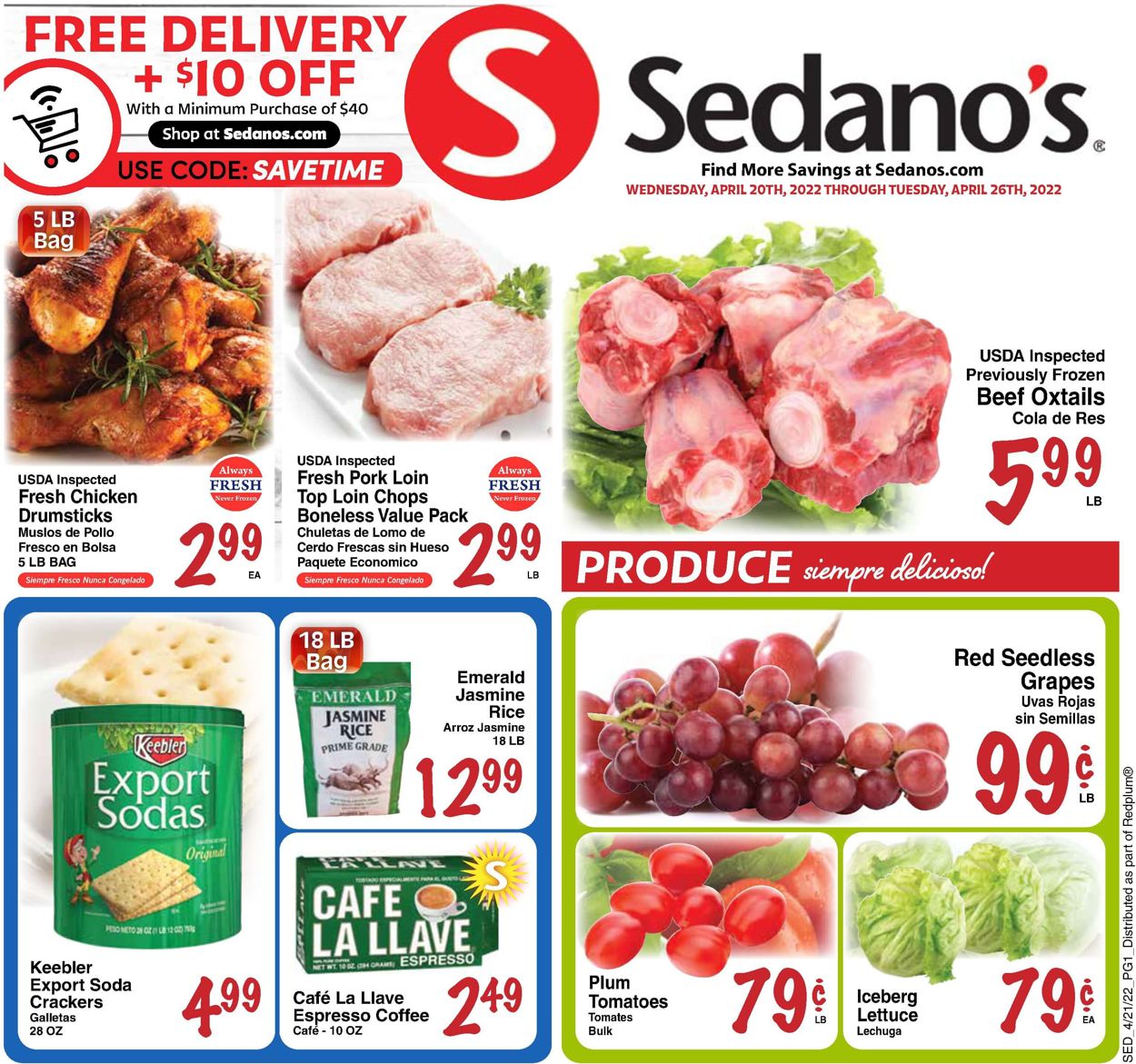 Sedano's Weekly Ad Circular - valid 04/20-04/26/2022