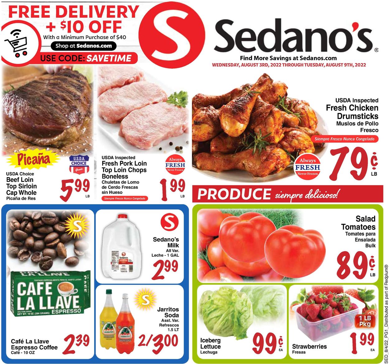 Sedano's Weekly Ad Circular - valid 08/03-08/09/2022