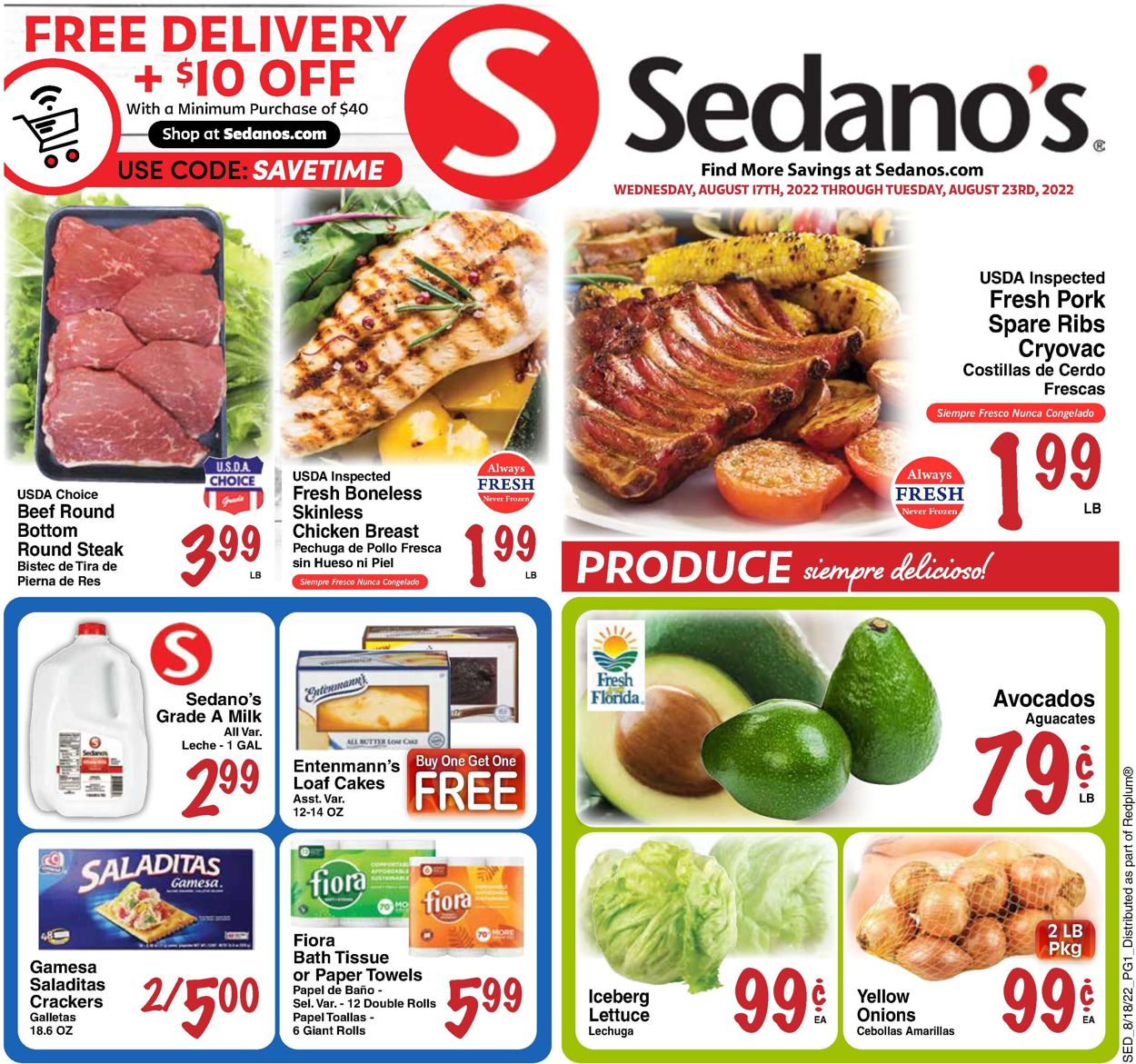 Sedano's Weekly Ad Circular - valid 08/17-08/23/2022
