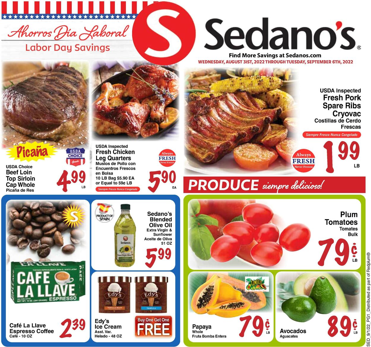 Sedano's Weekly Ad Circular - valid 08/31-09/06/2022