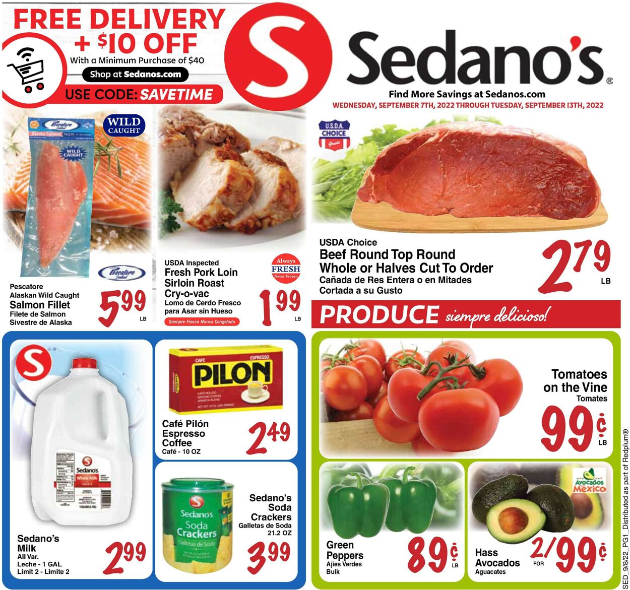 Sedano's Weekly Ad Circular - valid 09/07-09/13/2022