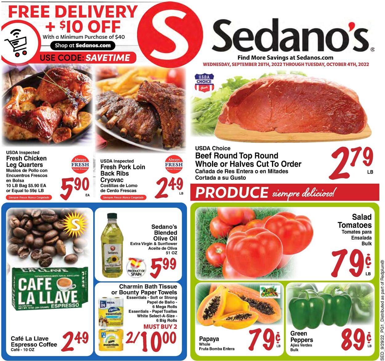 Sedano's Weekly Ad Circular - valid 09/28-10/04/2022