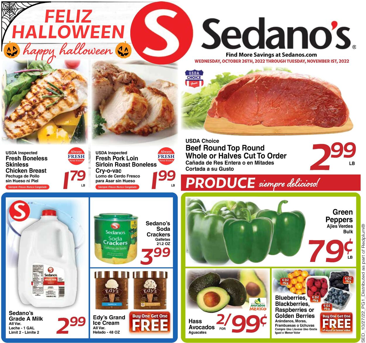 Sedano's Weekly Ad Circular - valid 10/26-11/01/2022