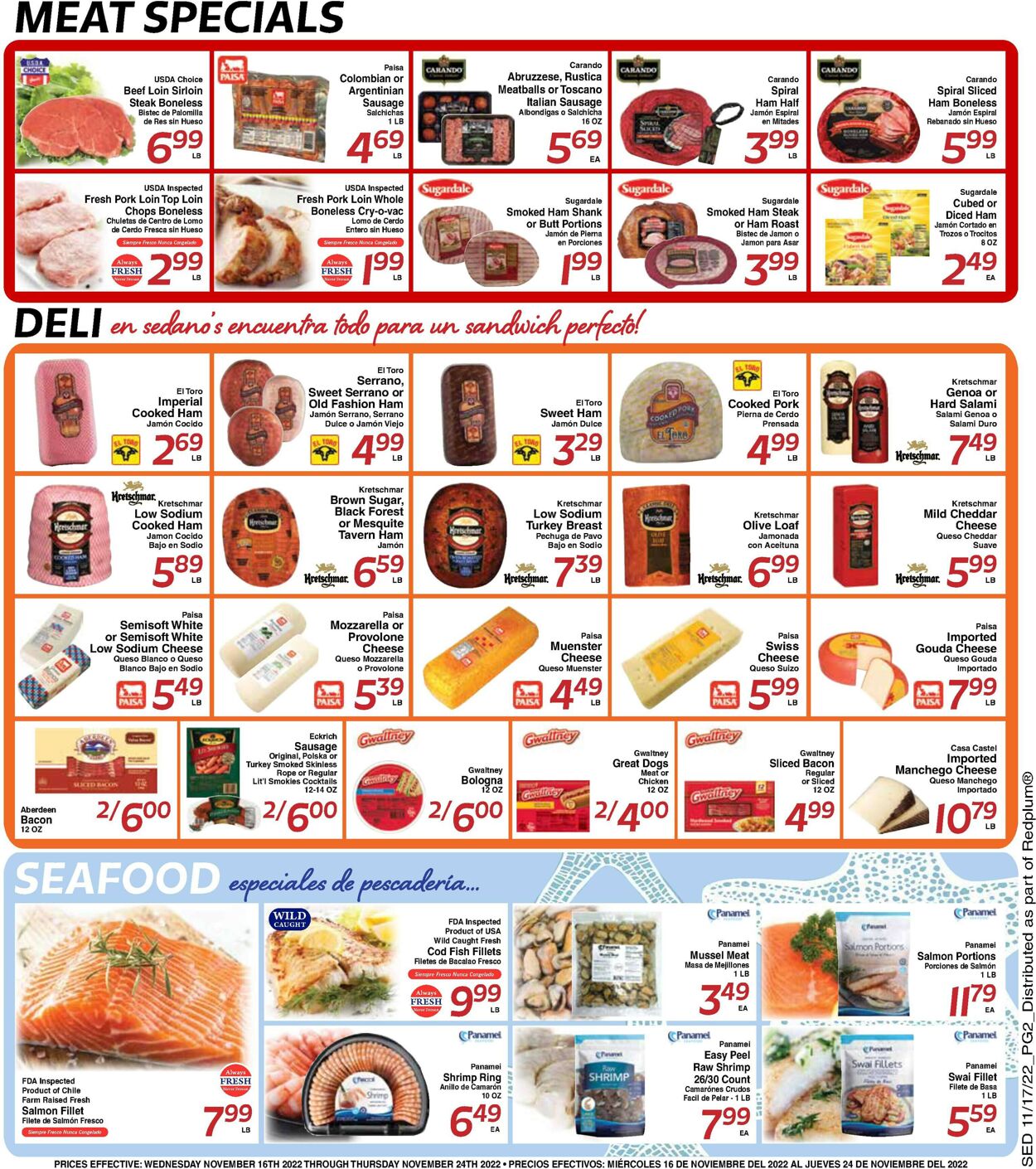Sedano's Weekly Ad Circular - valid 11/16-11/24/2022 (Page 2)
