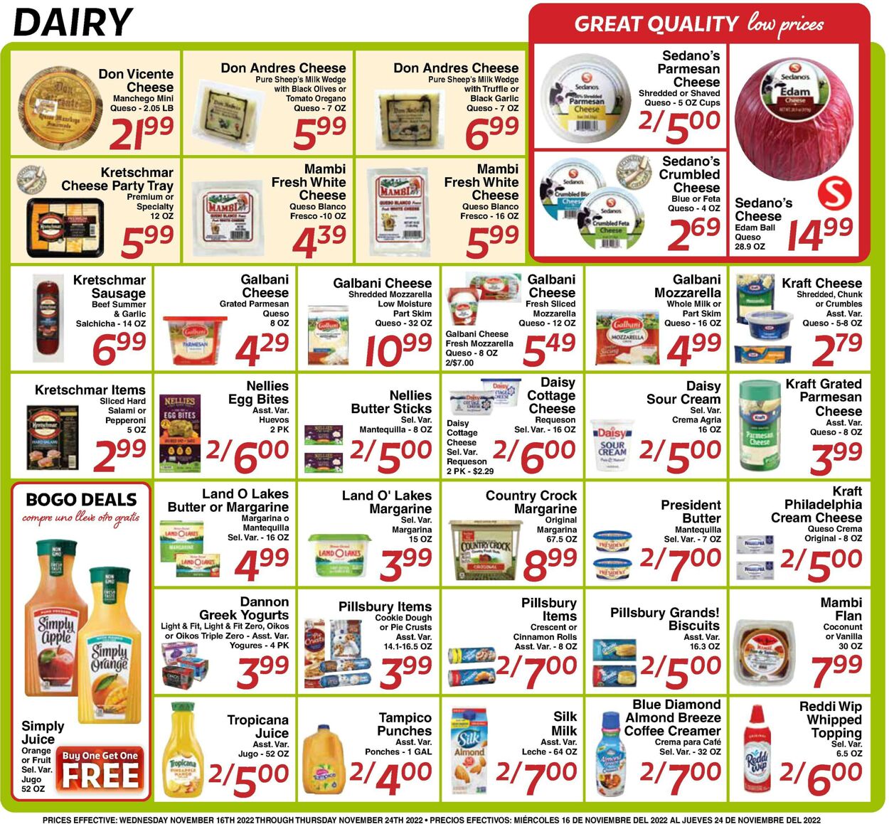 Sedano's Weekly Ad Circular - valid 11/16-11/24/2022 (Page 4)