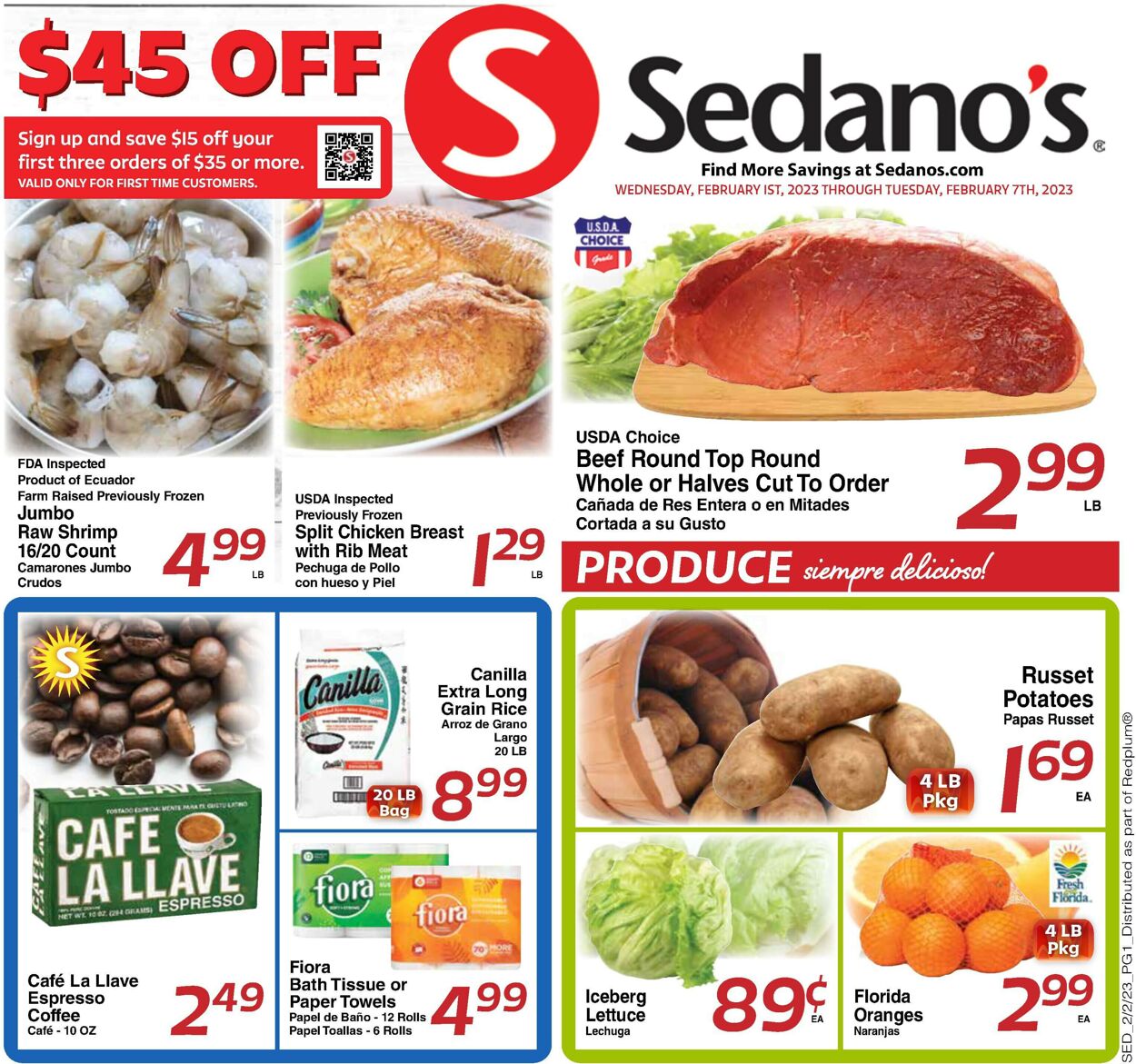 Sedano's Weekly Ad Circular - valid 02/01-02/07/2023