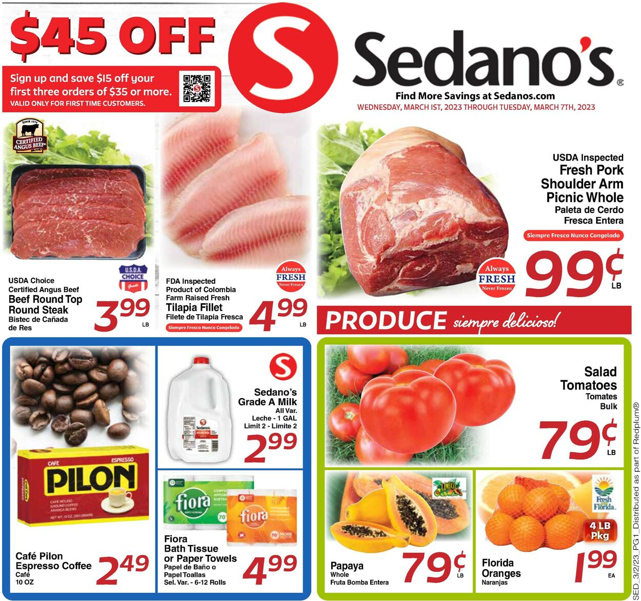 Sedano's Weekly Ad Circular - valid 03/01-03/07/2023
