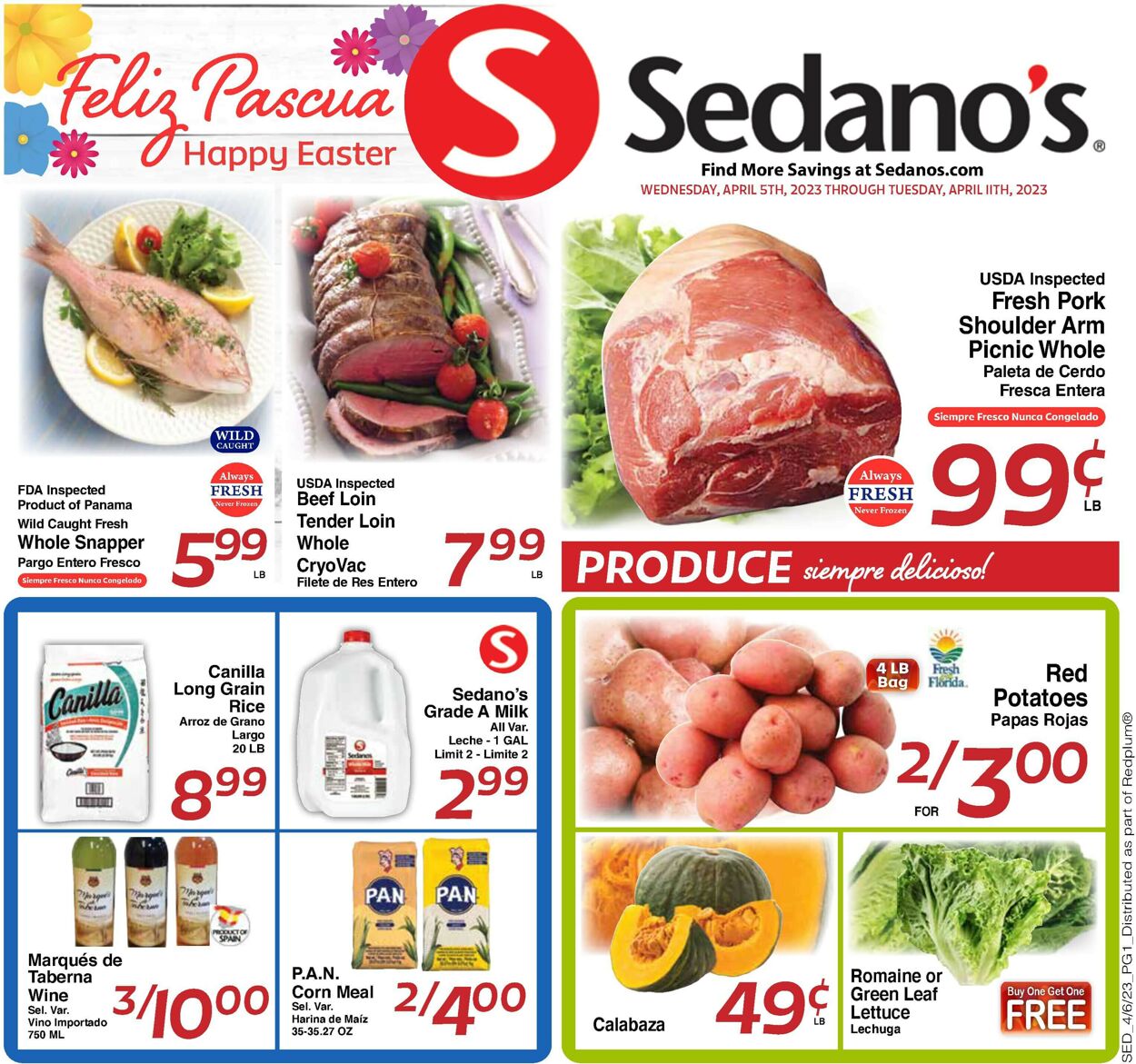 Sedano's Weekly Ad Circular - valid 04/05-04/11/2023