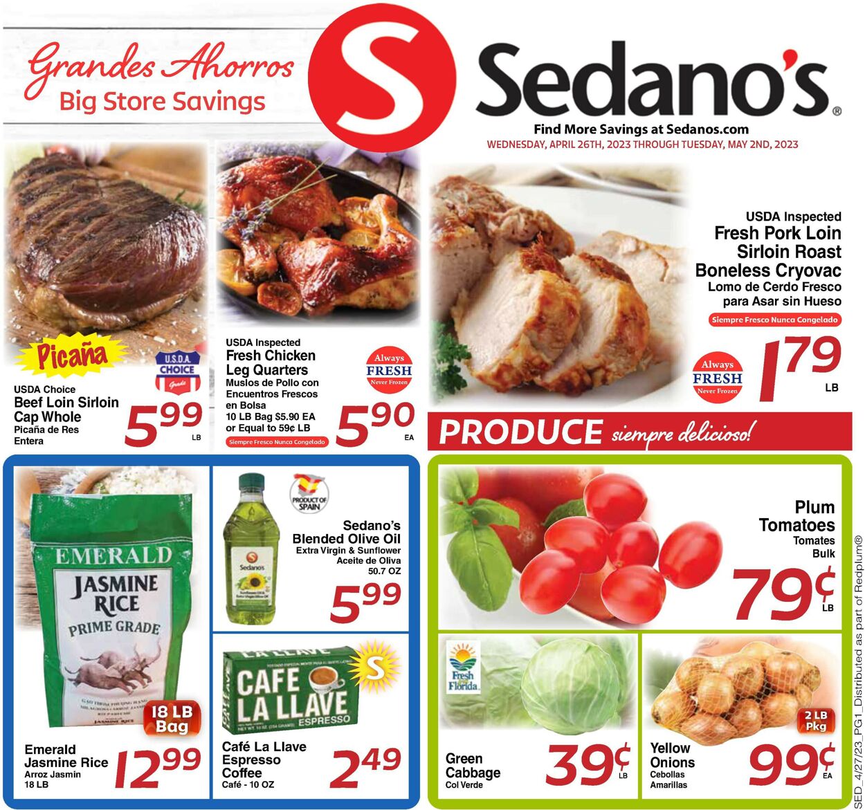 Sedano's Weekly Ad Circular - valid 04/26-05/02/2023