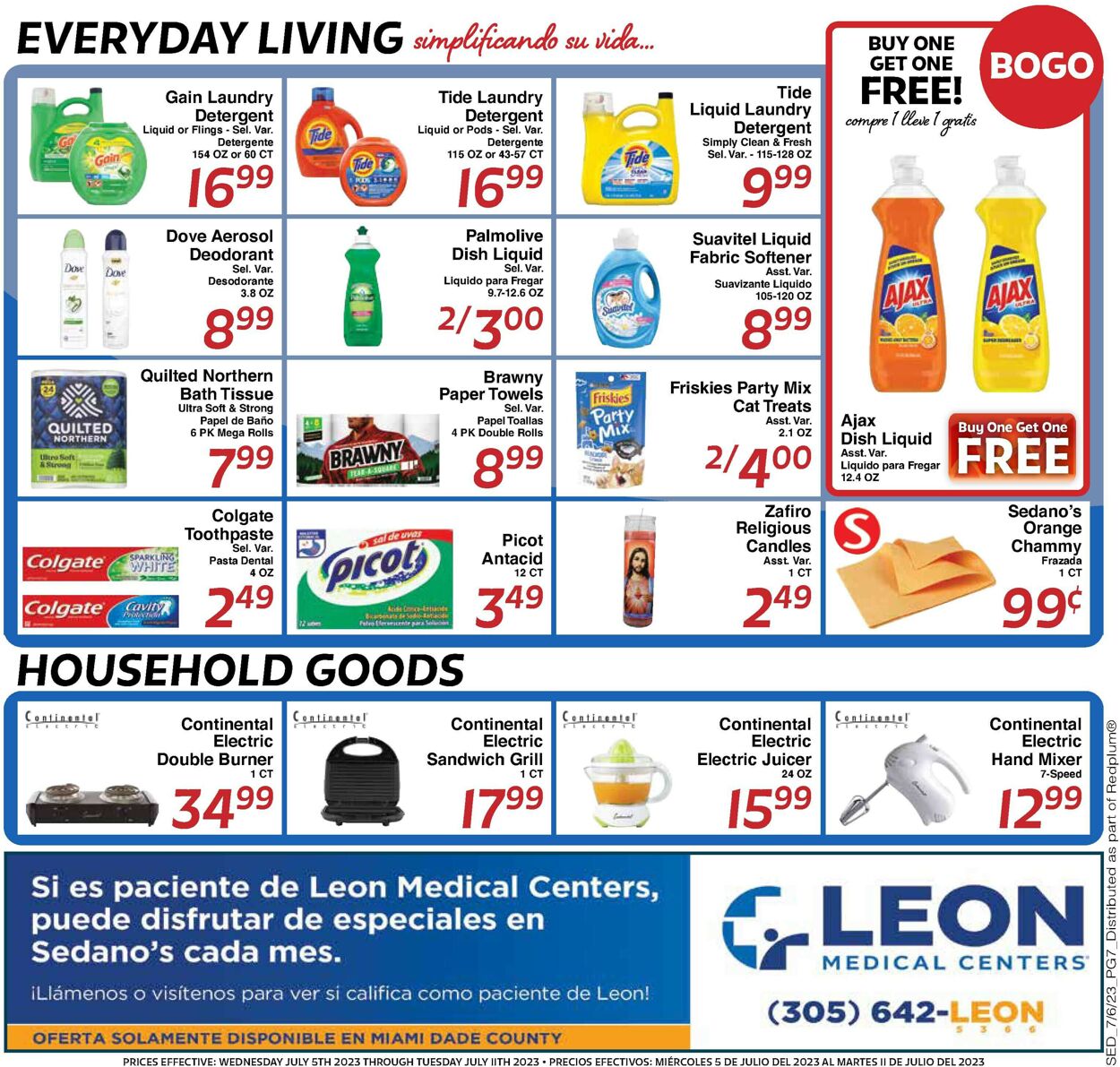 Sedano's Weekly Ad Circular - valid 07/05-07/11/2023 (Page 7)