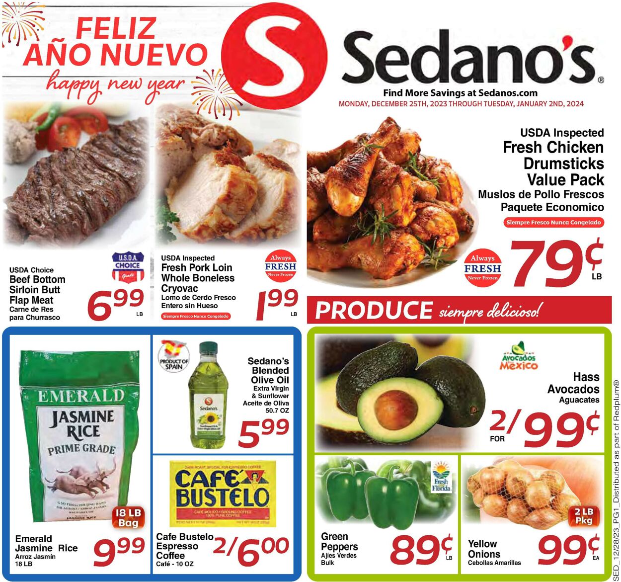 Sedano's Weekly Ad Circular - valid 12/25-01/02/2024