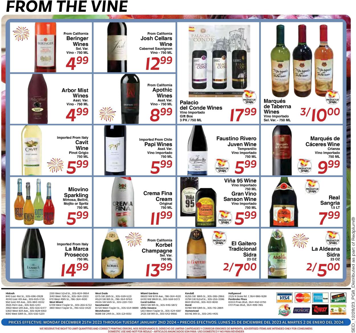 Sedano's Weekly Ad Circular - valid 12/25-01/02/2024 (Page 8)