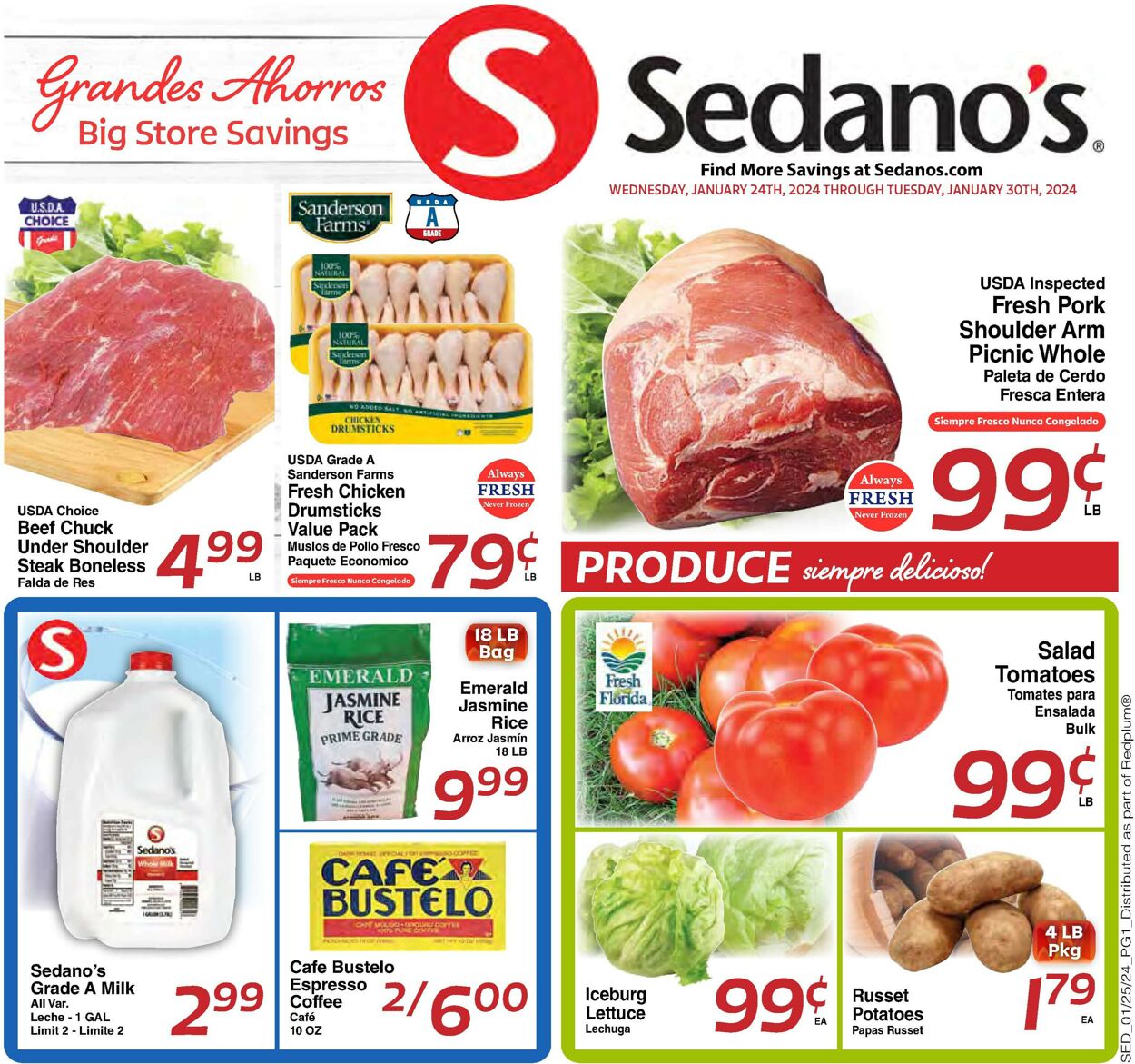 Sedano's Weekly Ad Circular - valid 01/24-01/30/2024
