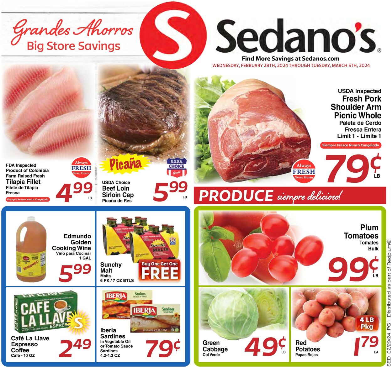 Sedano's Weekly Ad Circular - valid 02/28-03/05/2024