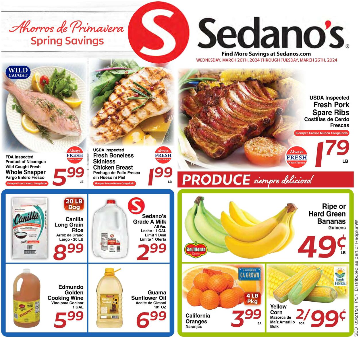 Sedano's Weekly Ad Circular - valid 03/20-03/26/2024