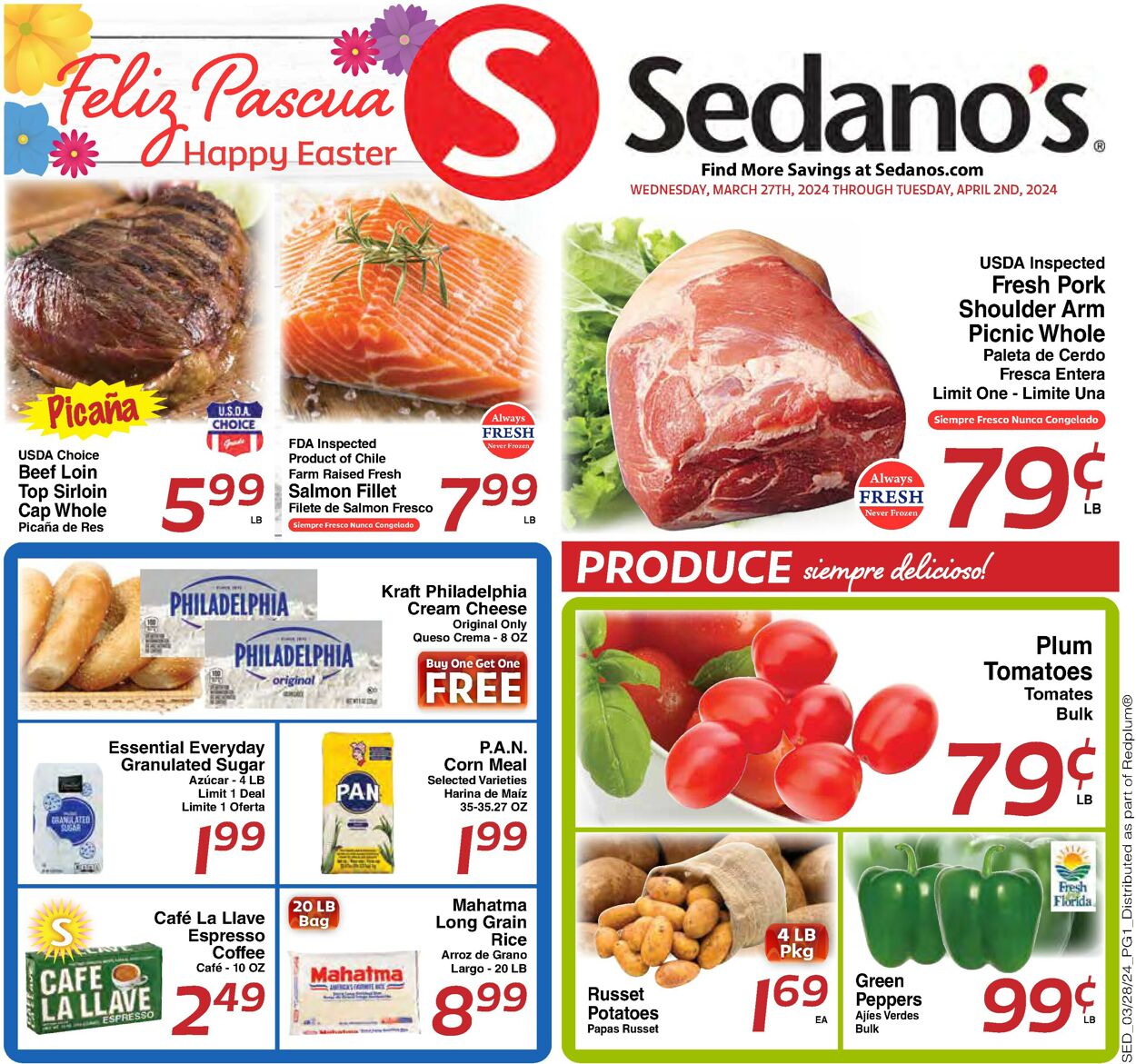 Sedano's Weekly Ad Circular - valid 03/27-04/02/2024