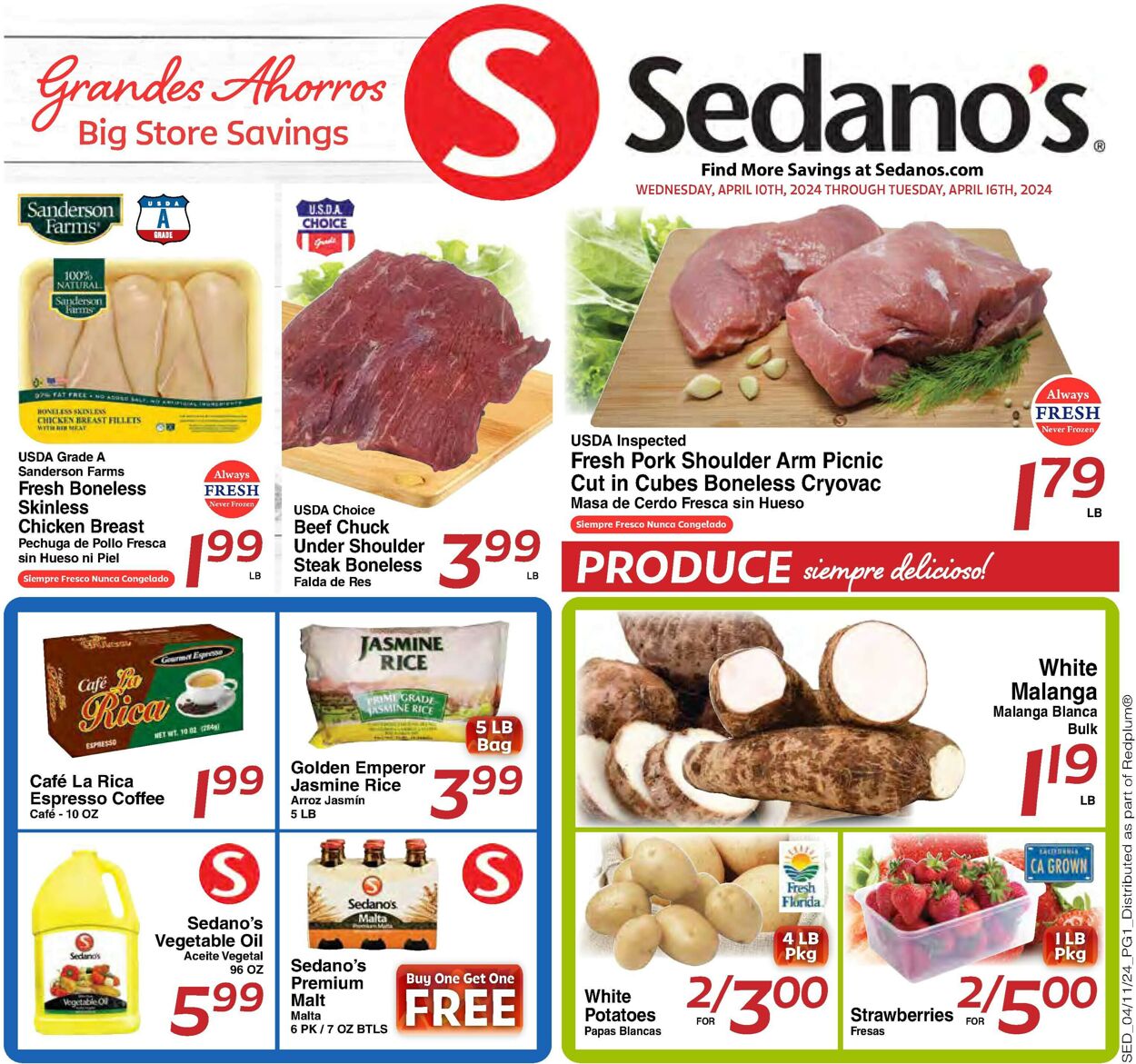 Sedano's Weekly Ad Circular - valid 04/10-04/16/2024
