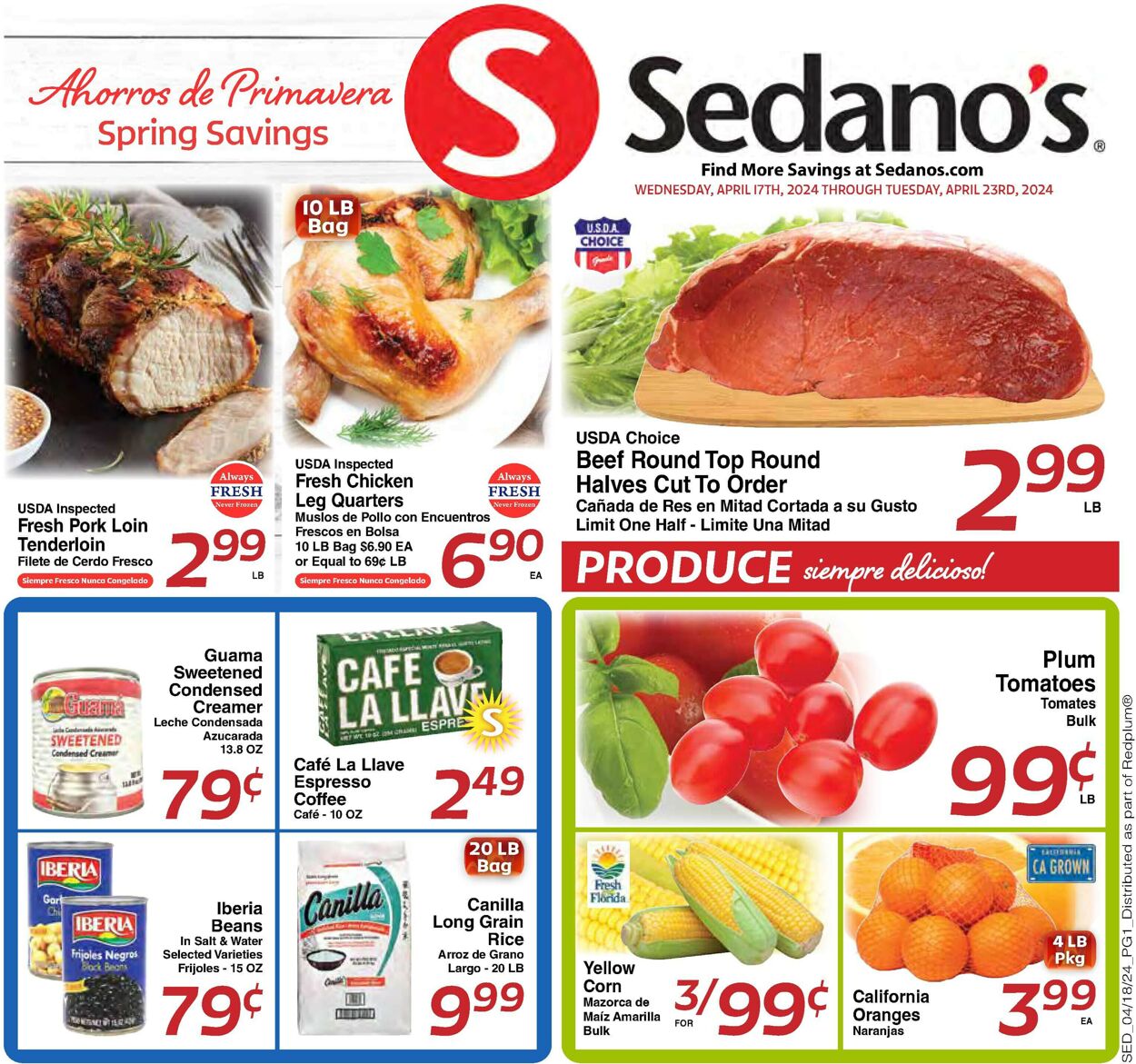 Sedano's Weekly Ad Circular - valid 04/17-04/23/2024