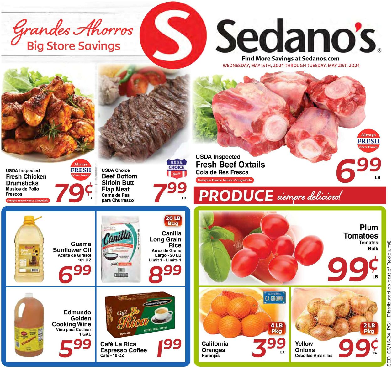 Sedano's Weekly Ad Circular - valid 05/15-05/21/2024