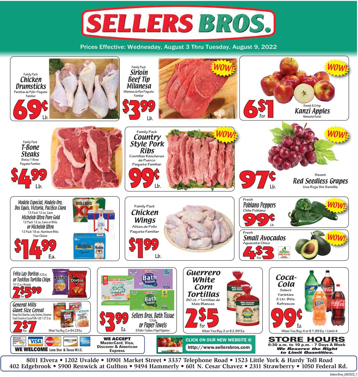 Sellers Bros. Weekly Ad Circular - valid 08/03-08/09/2022