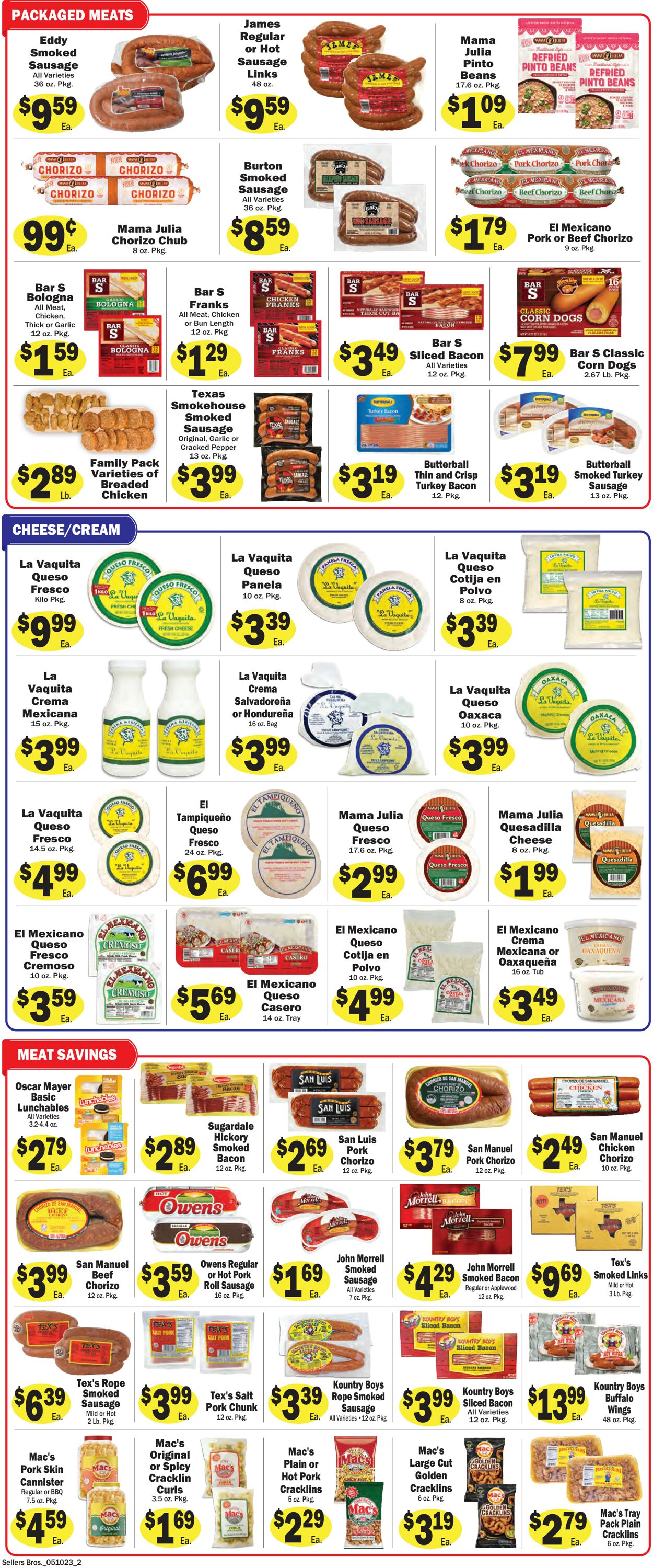 Sellers Bros. Weekly Ad Circular - valid 05/10-05/16/2023 (Page 2)