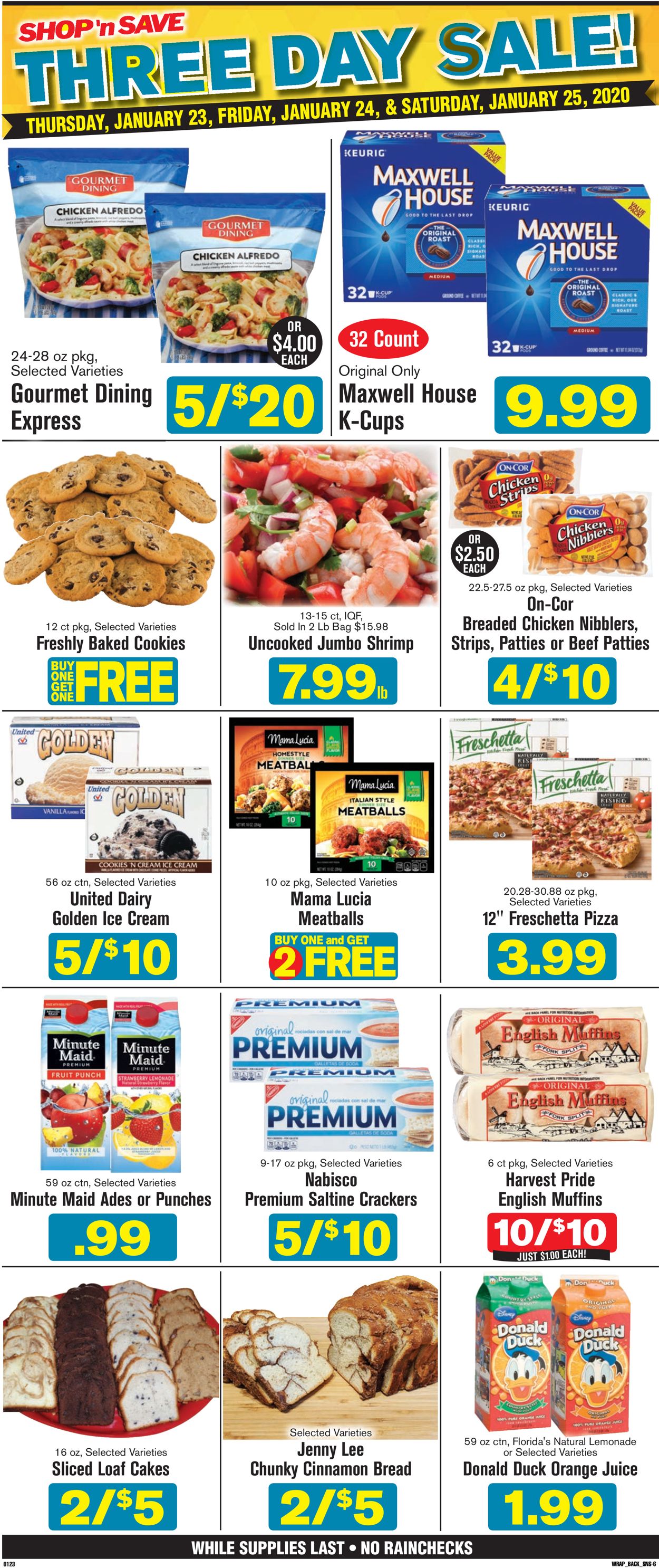 Shop ‘n Save (Pittsburgh) Weekly Ad Circular - valid 01/23-01/25/2020