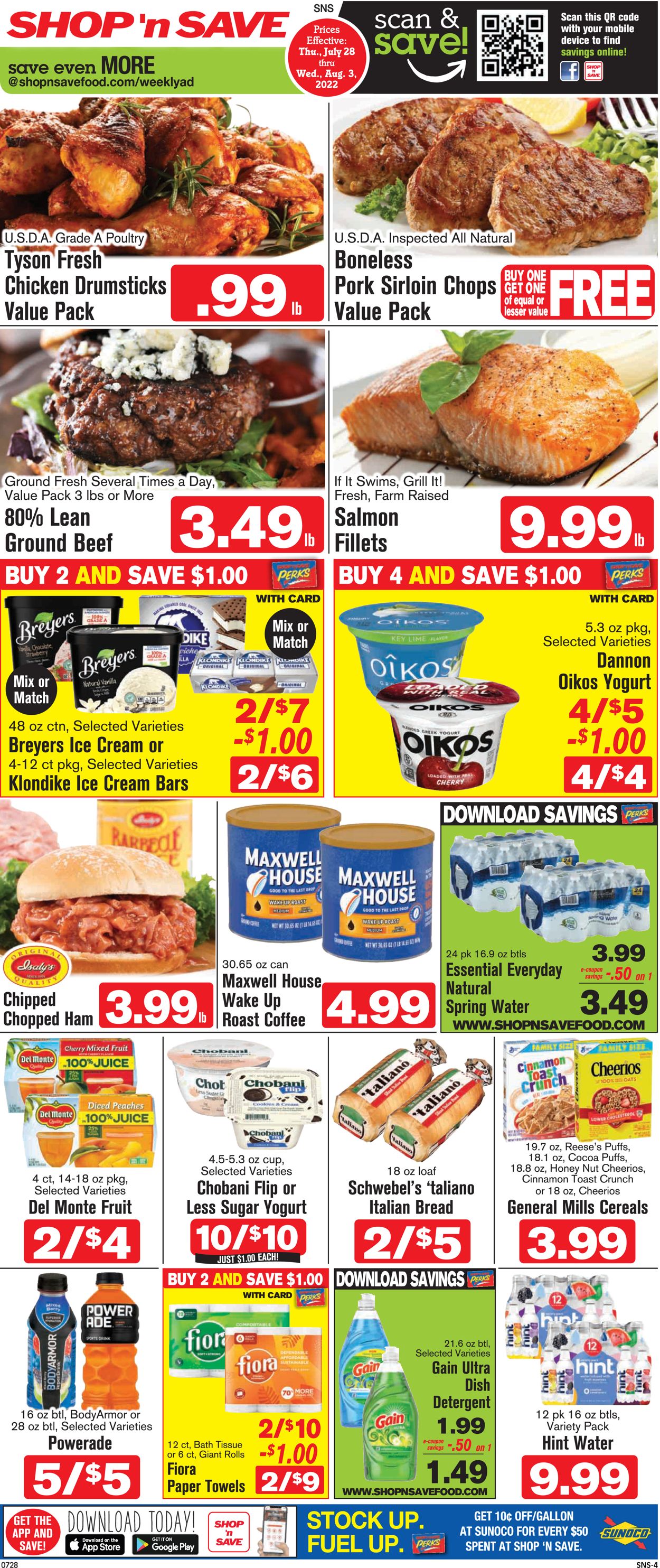 Shop ‘n Save (Pittsburgh) Weekly Ad Circular - valid 07/28-08/03/2022 (Page 4)
