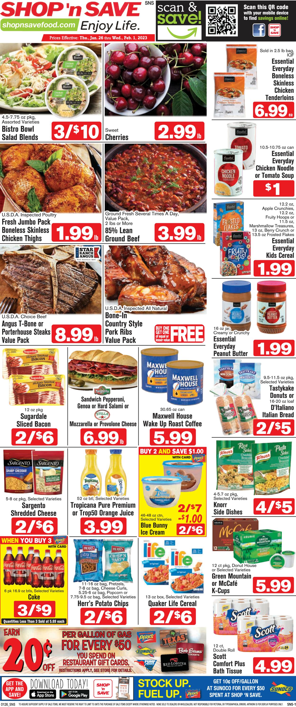 Shop ‘n Save (Pittsburgh) Weekly Ad Circular - valid 01/26-02/01/2023