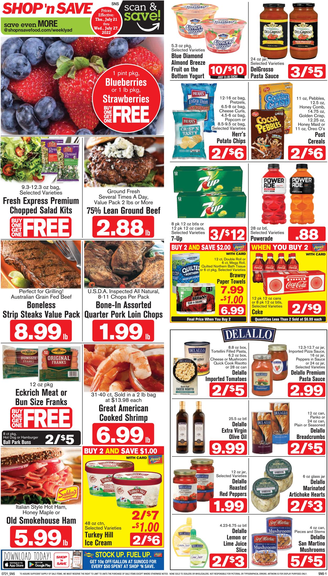 Shop ‘n Save Weekly Ad Circular - valid 07/21-07/27/2022