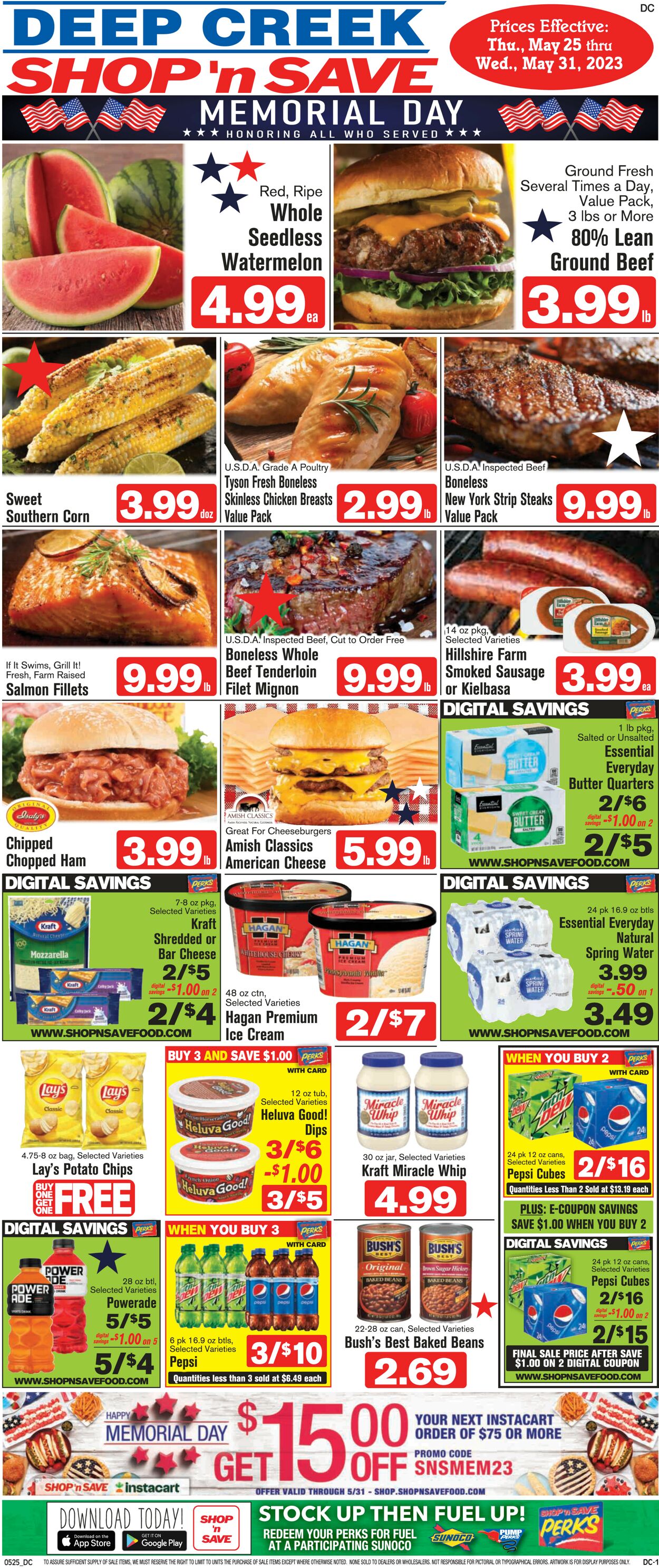 Shop ‘n Save Weekly Ad Circular - valid 05/25-05/31/2023