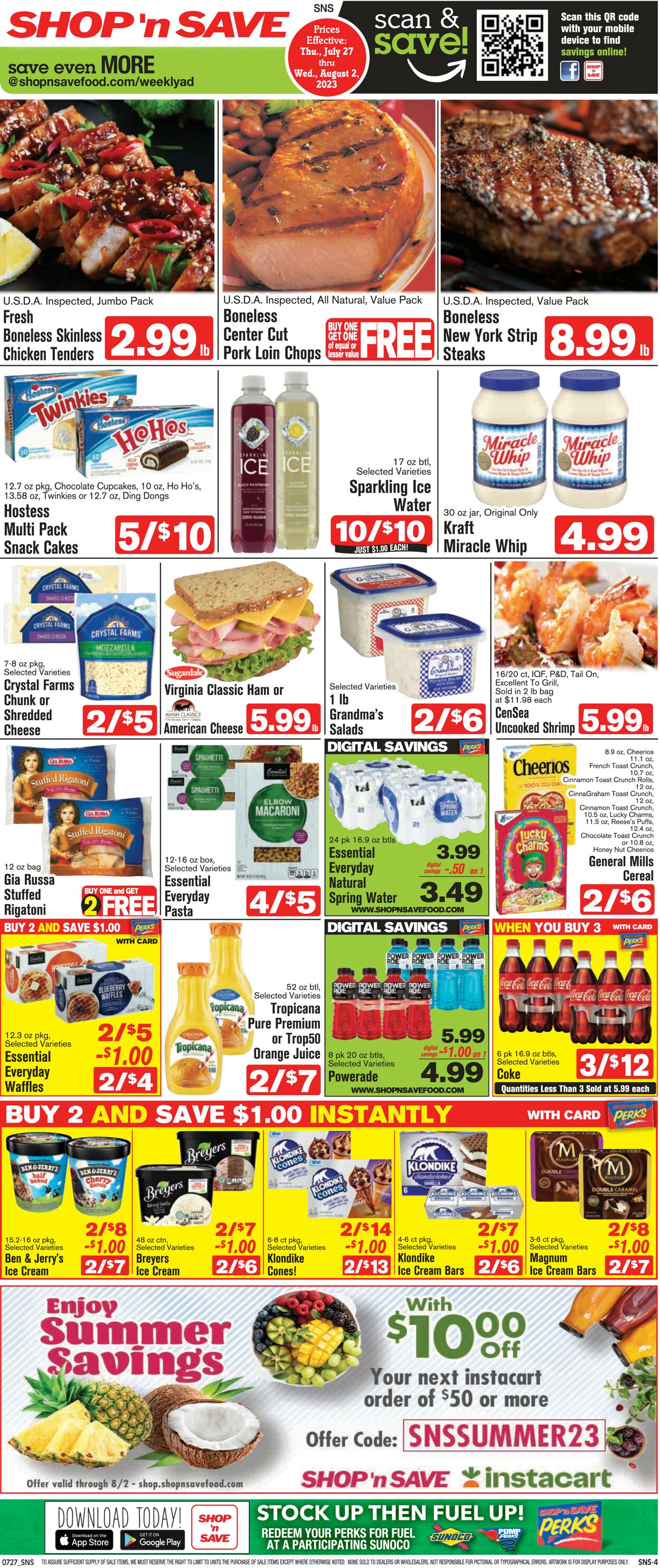 Shop ‘n Save Weekly Ad Circular - valid 07/27-08/02/2023 (Page 4)