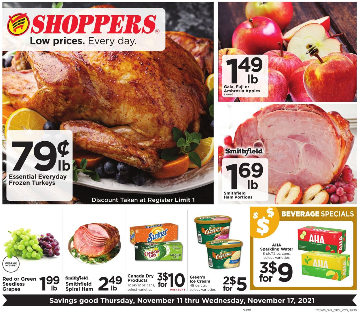 Shoppers Food & Pharmacy Weekly Ad Circular - valid 11/11-11/17/2021