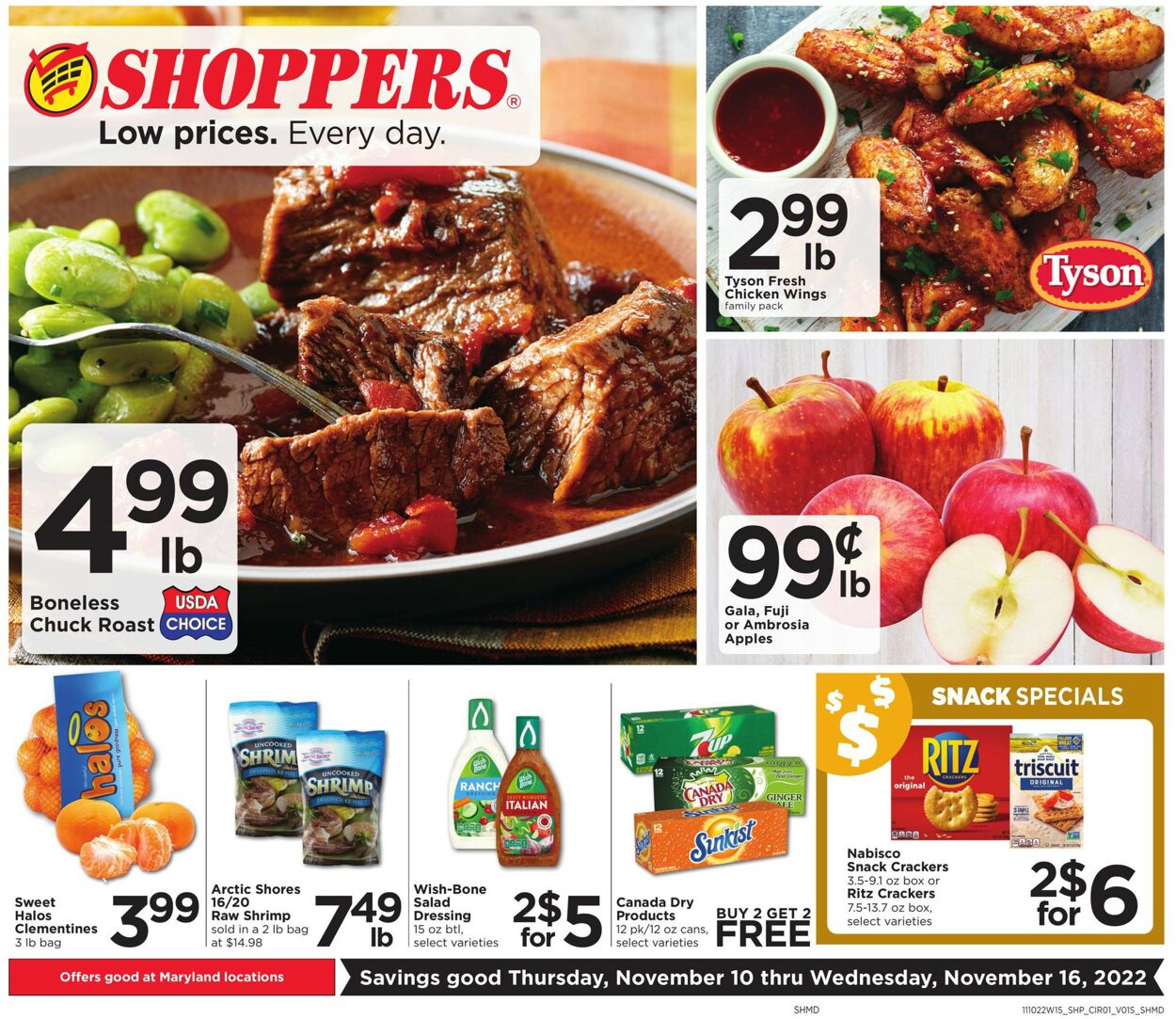Shoppers Food & Pharmacy Weekly Ad Circular - valid 11/10-11/16/2022