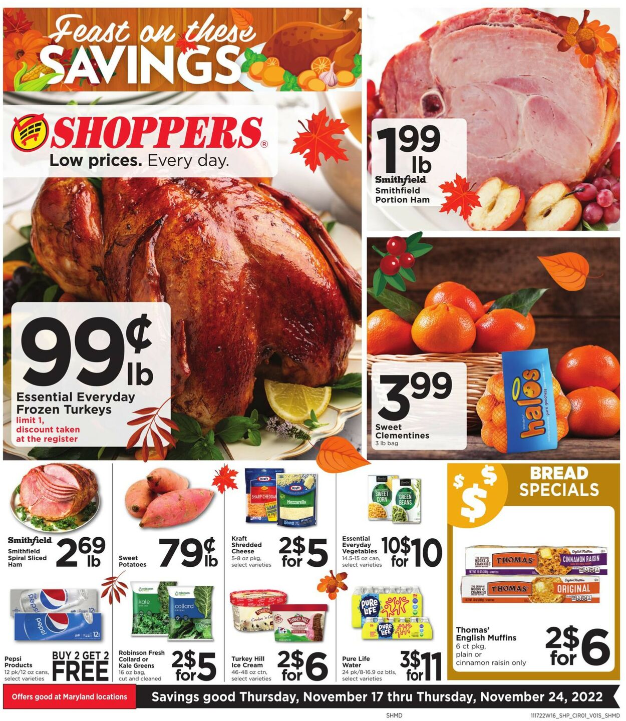 Shoppers Food & Pharmacy Weekly Ad Circular - valid 11/17-11/24/2022