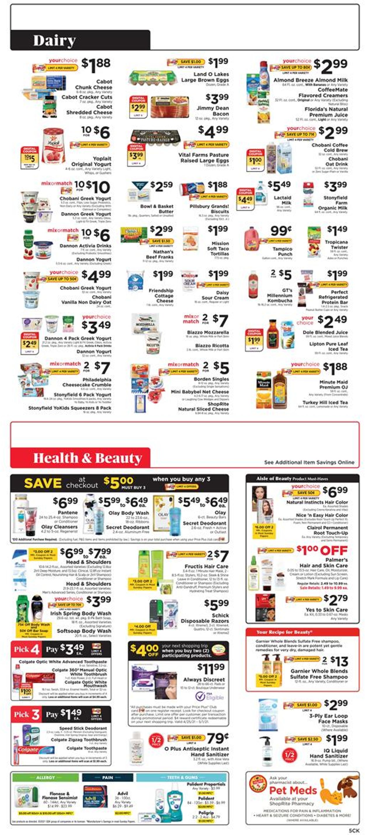 ShopRite Weekly Ad Circular - valid 04/25-05/01/2021 (Page 5)