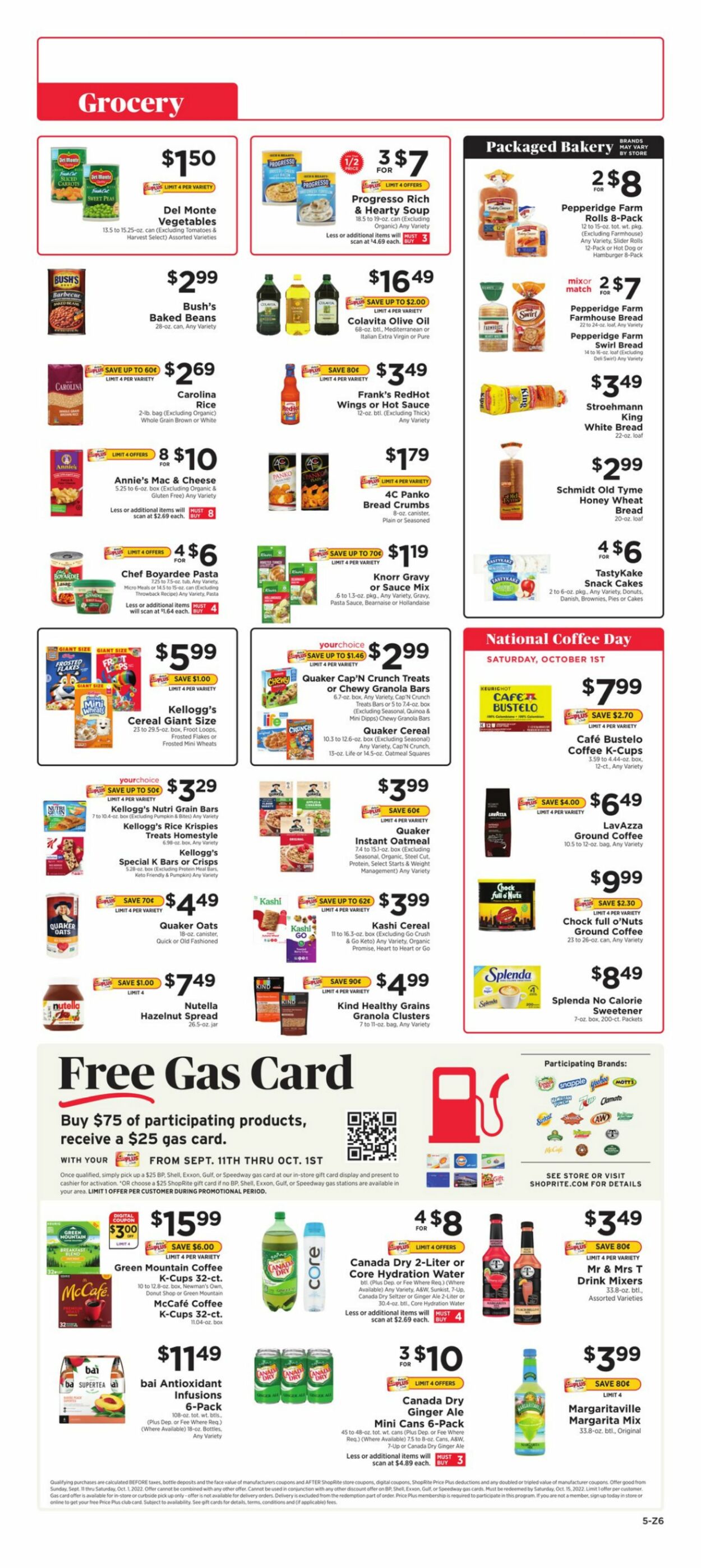 ShopRite Weekly Ad Circular - valid 09/25-10/01/2022 (Page 5)