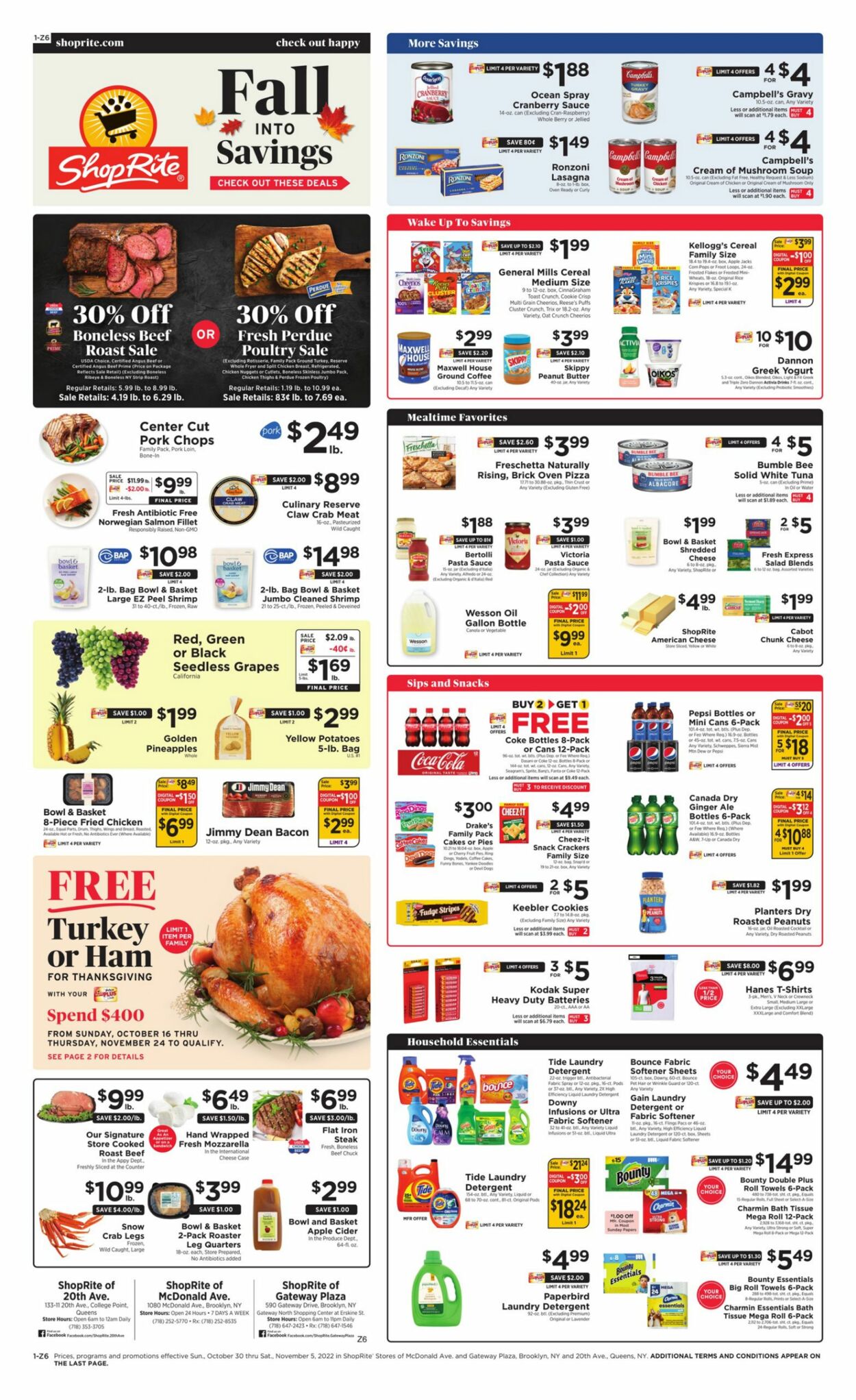 ShopRite Weekly Ad Circular - valid 10/30-11/05/2022