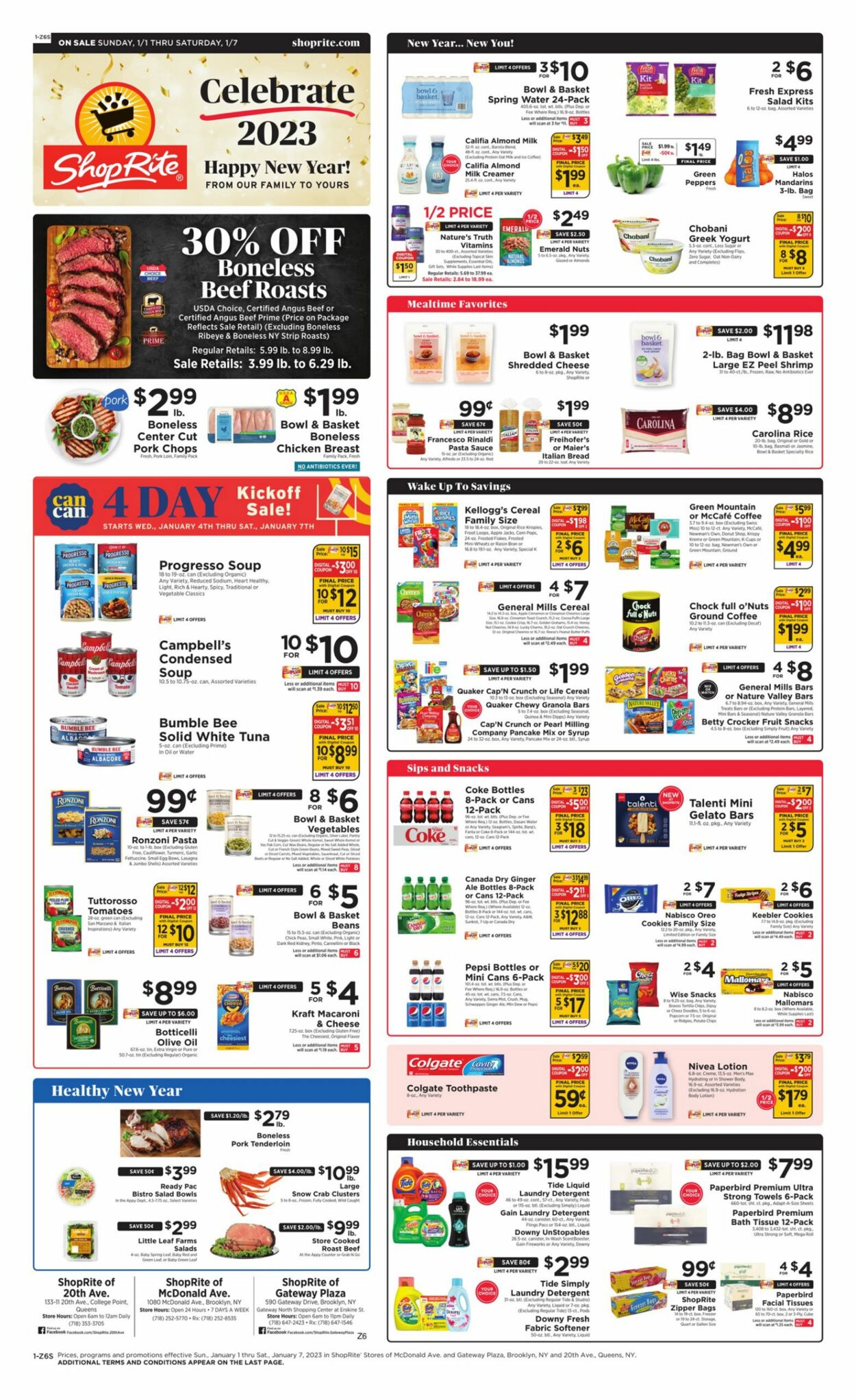 ShopRite Weekly Ad Circular - valid 01/01-01/07/2023