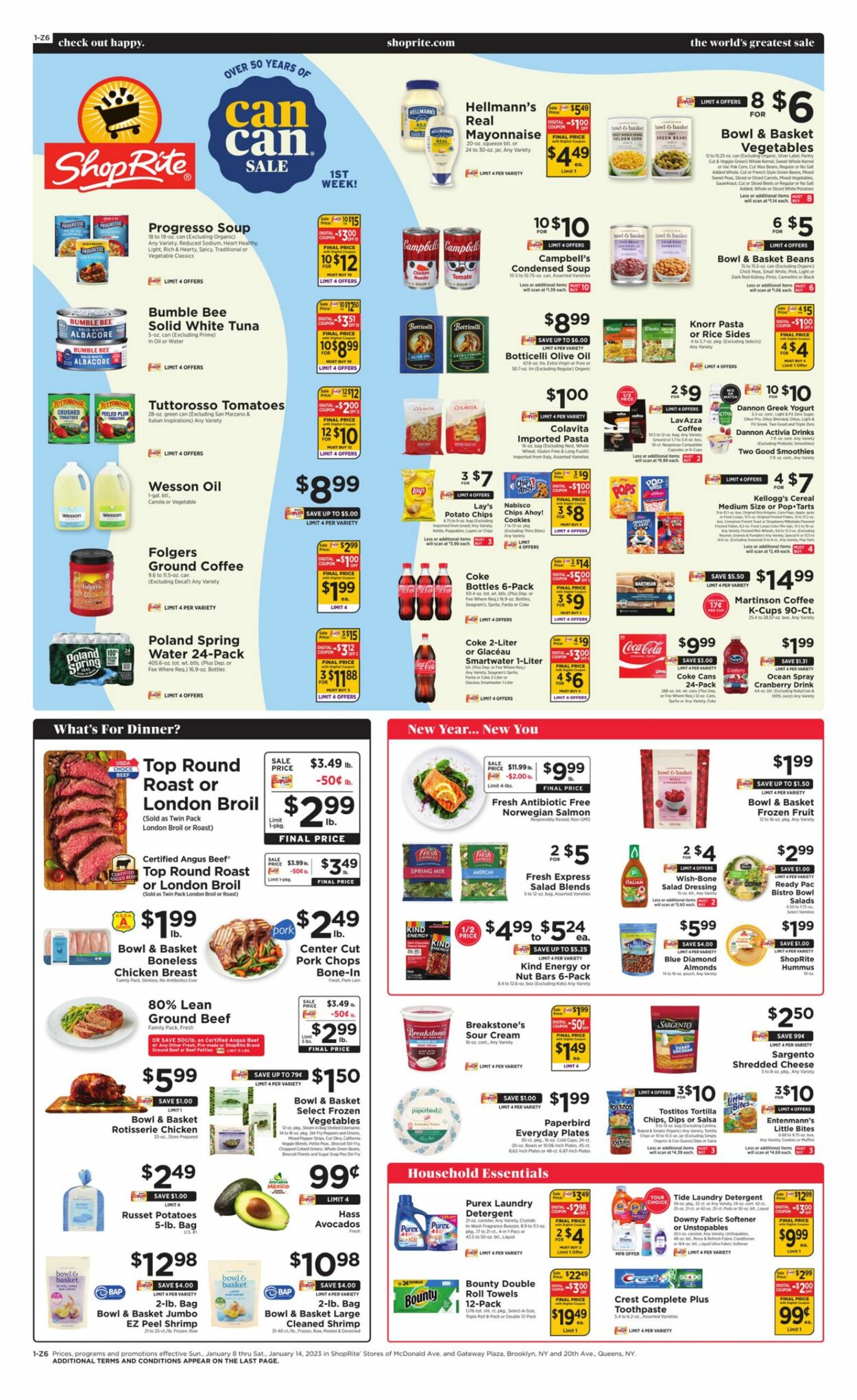 ShopRite Weekly Ad Circular - valid 01/08-01/14/2023