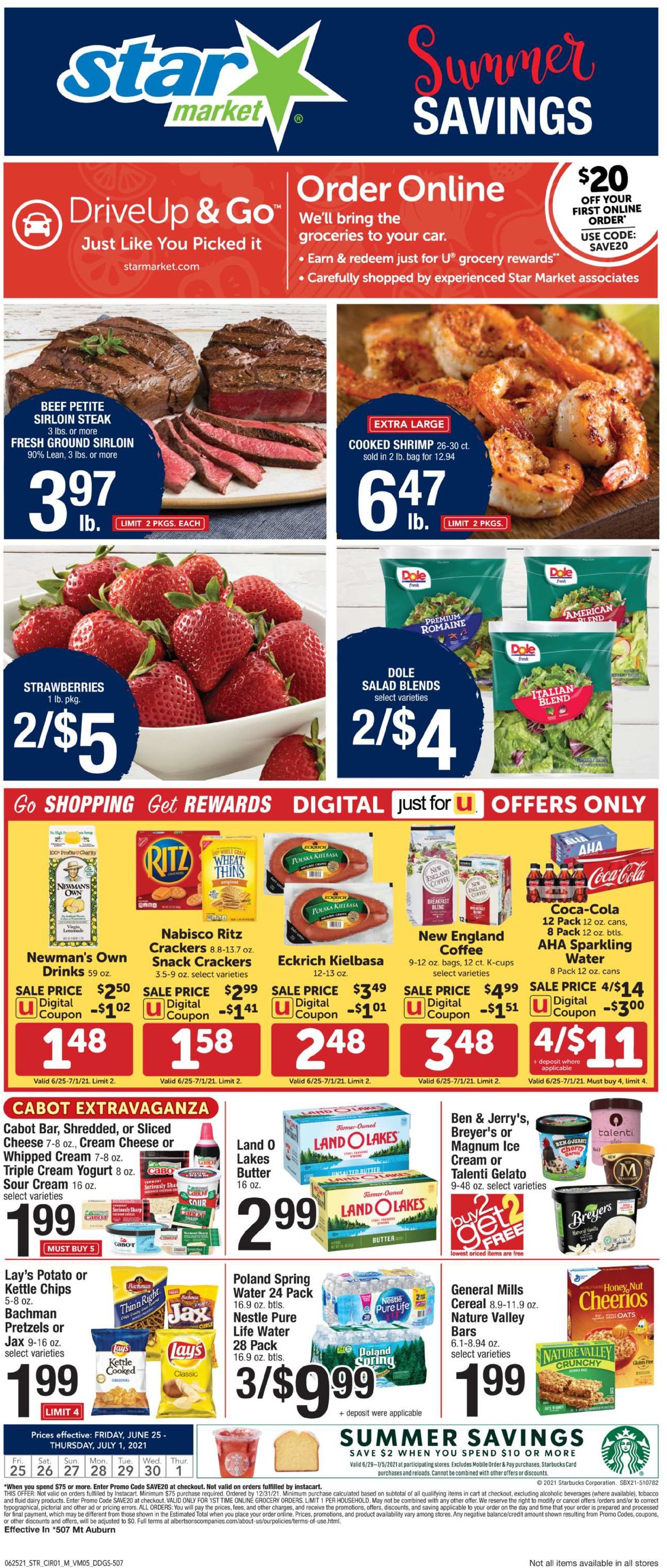 Star Market Weekly Ad Circular - valid 06/25-07/01/2021