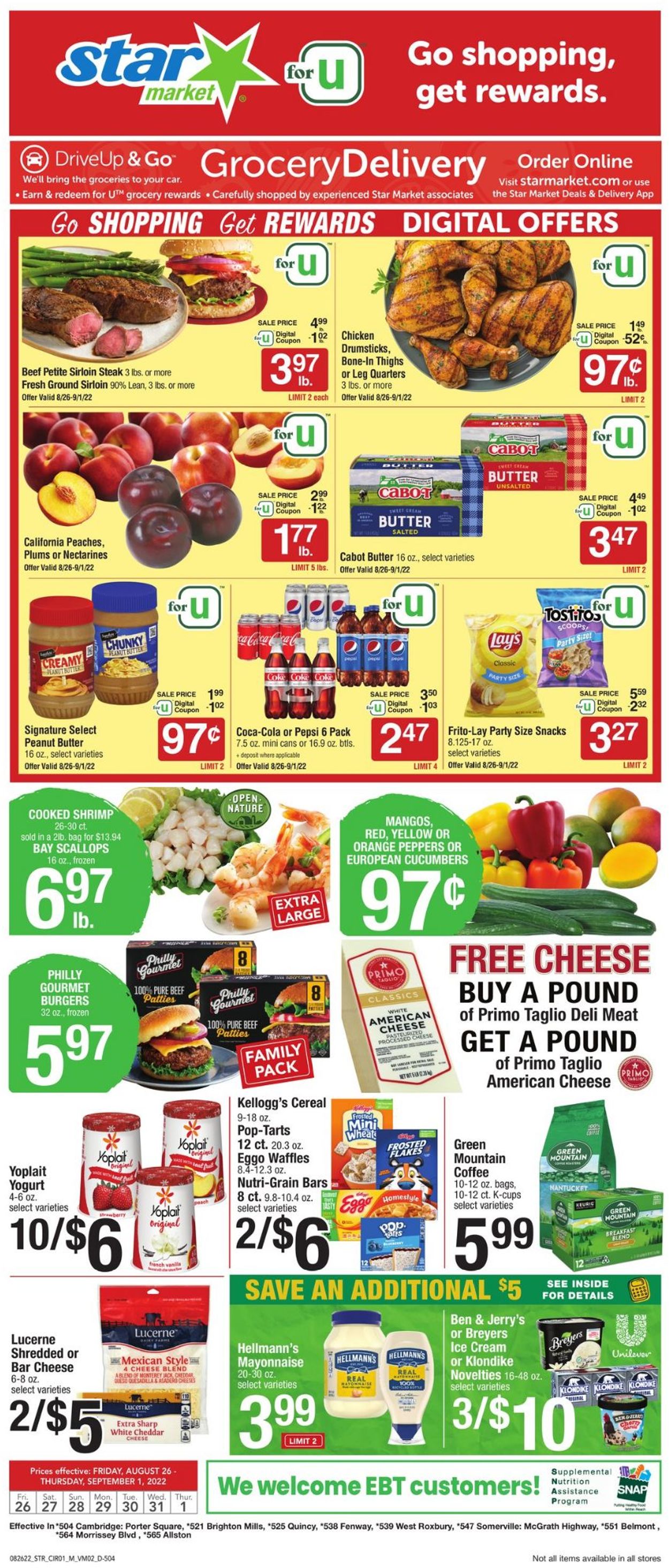 Star Market Weekly Ad Circular - valid 08/26-09/01/2022