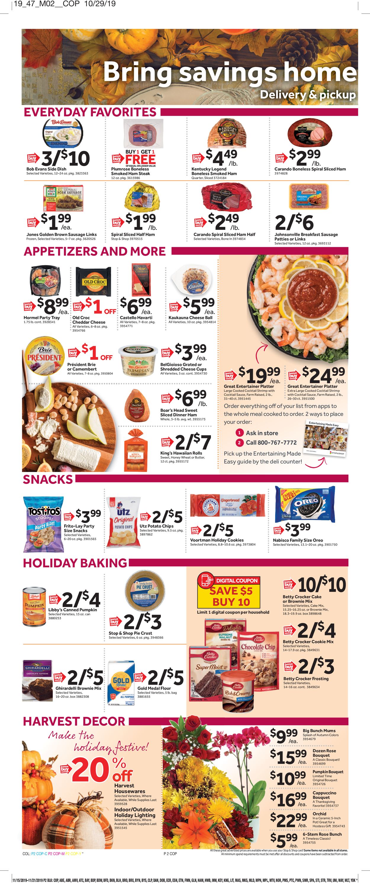 Stop and Shop Weekly Ad Circular - valid 11/15-11/21/2019 (Page 6)