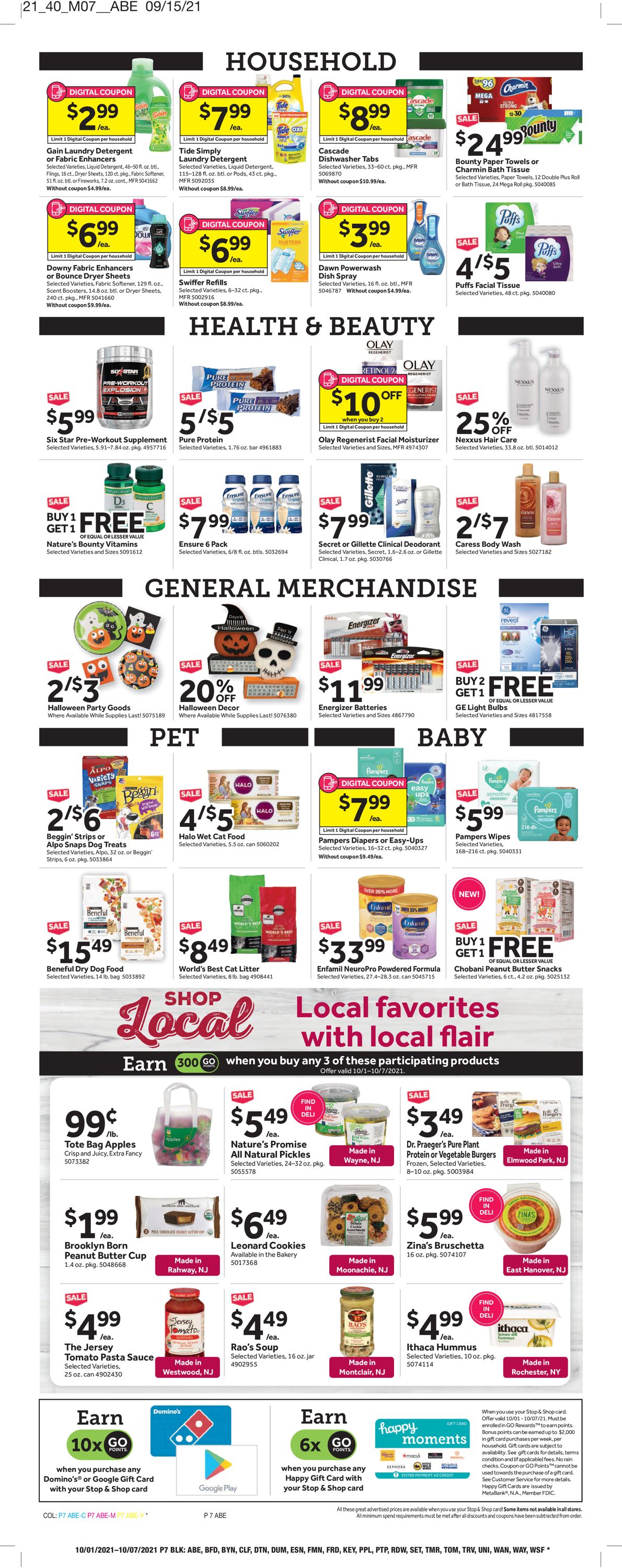 Stop and Shop Weekly Ad Circular - valid 10/01-10/07/2021 (Page 11)