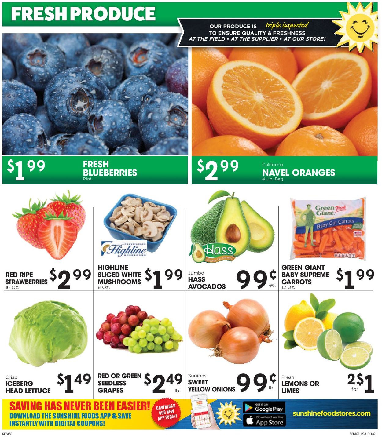 Sunshine Foods Weekly Ad Circular - valid 01/13-01/19/2021 (Page 8)