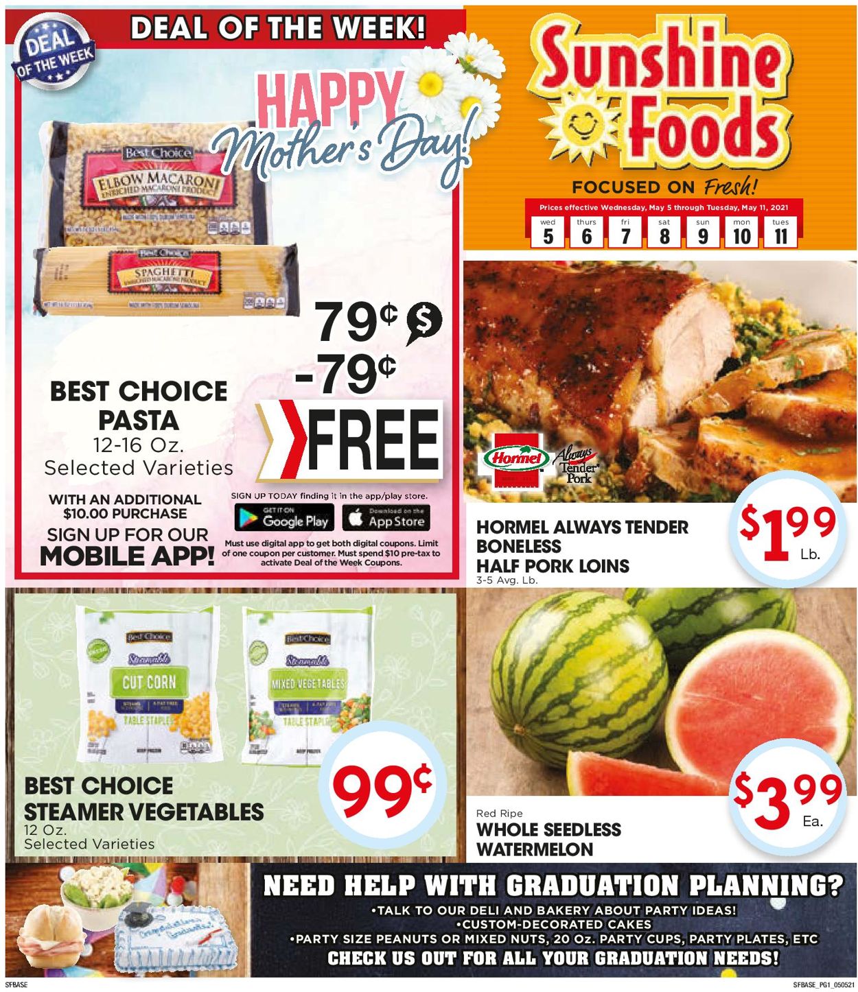 Sunshine Foods Weekly Ad Circular - valid 05/05-05/11/2021