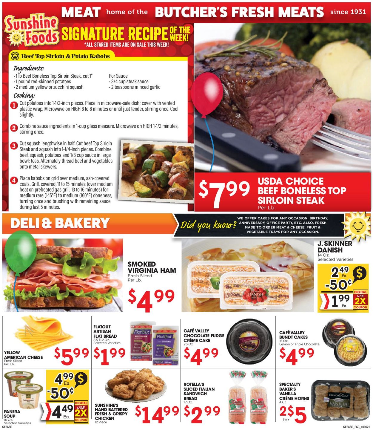 Sunshine Foods Weekly Ad Circular - valid 10/06-10/12/2021 (Page 3)