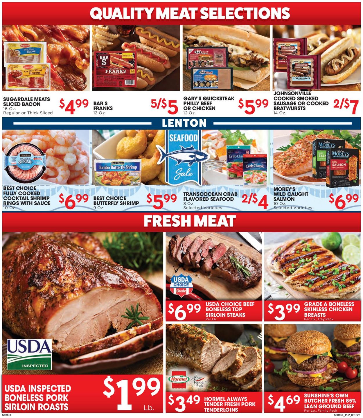 Sunshine Foods Weekly Ad Circular - valid 03/16-03/22/2022 (Page 2)