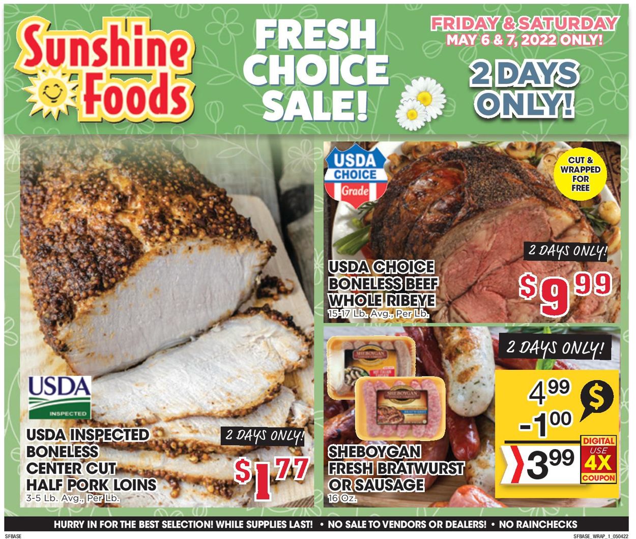 Sunshine Foods Weekly Ad Circular - valid 05/04-05/10/2022 (Page 9)