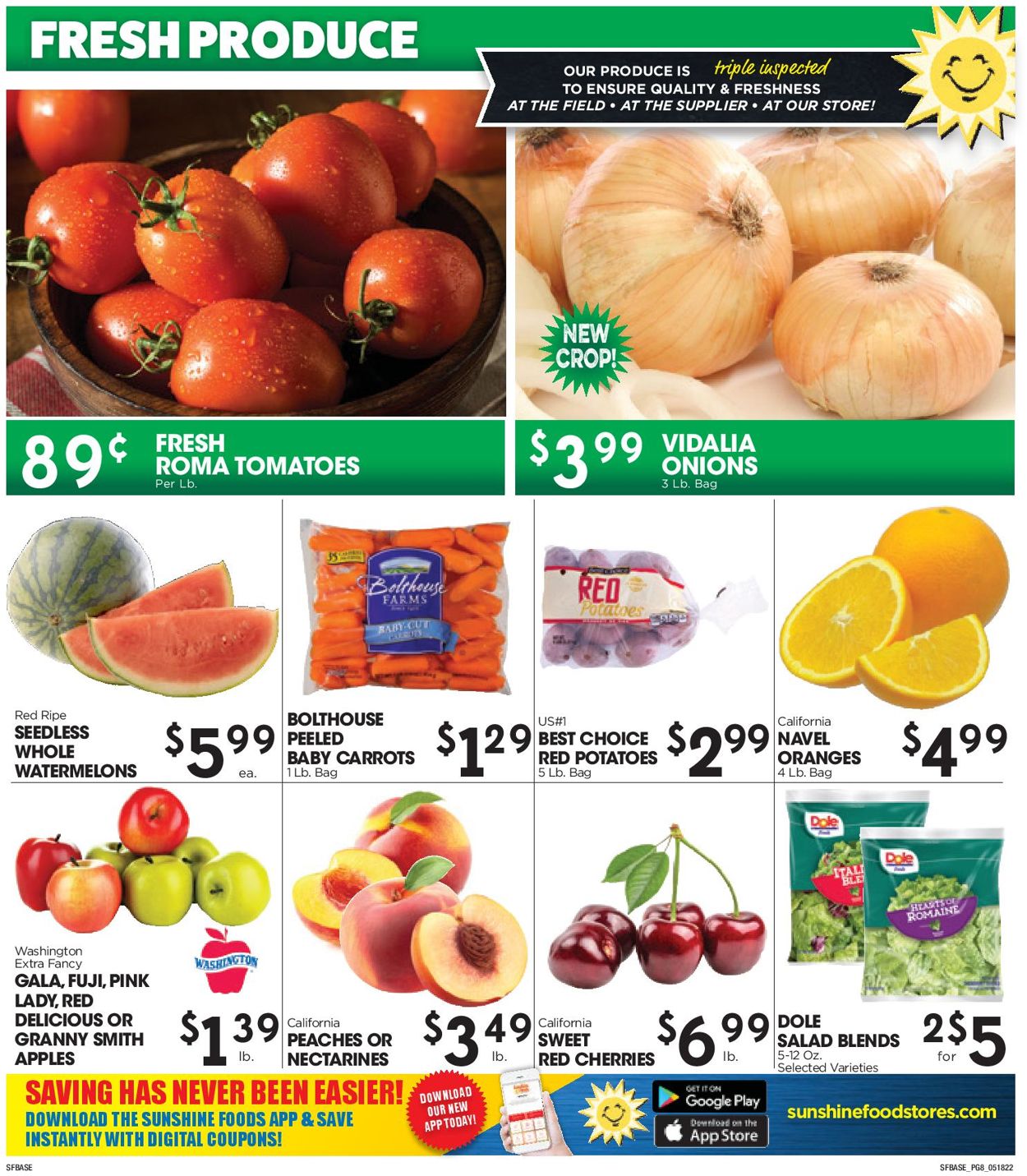 Sunshine Foods Weekly Ad Circular - valid 05/18-05/24/2022 (Page 8)